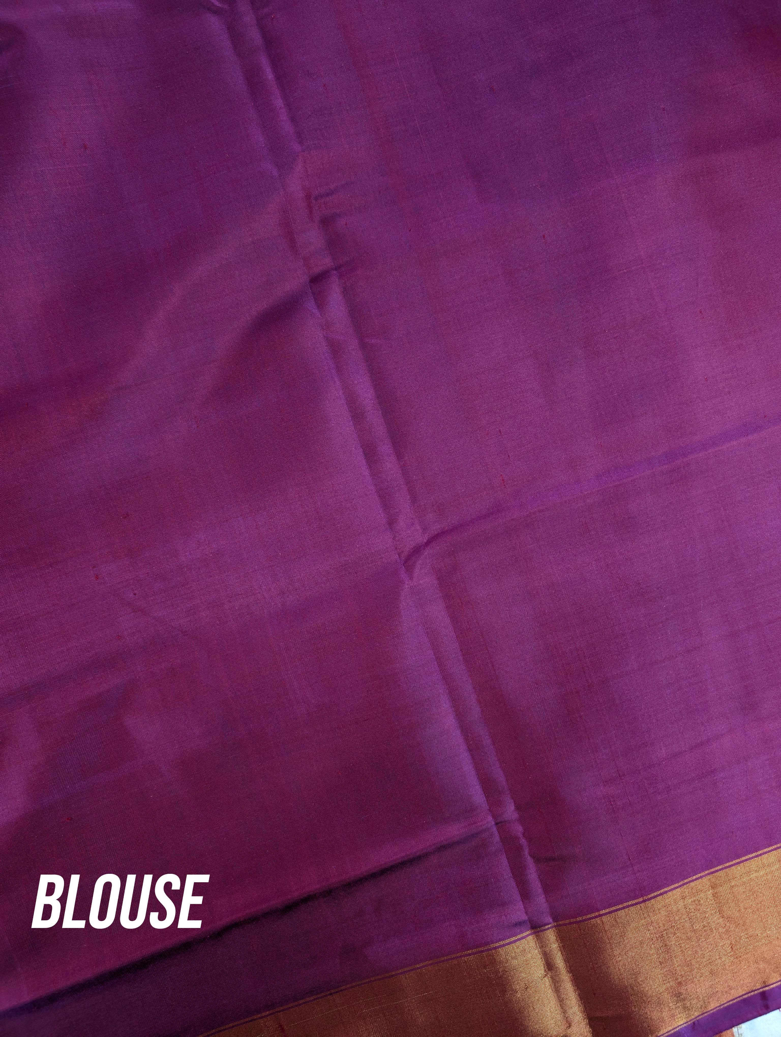 Handloom Patola Pure Silk Saree X Ivory Floral