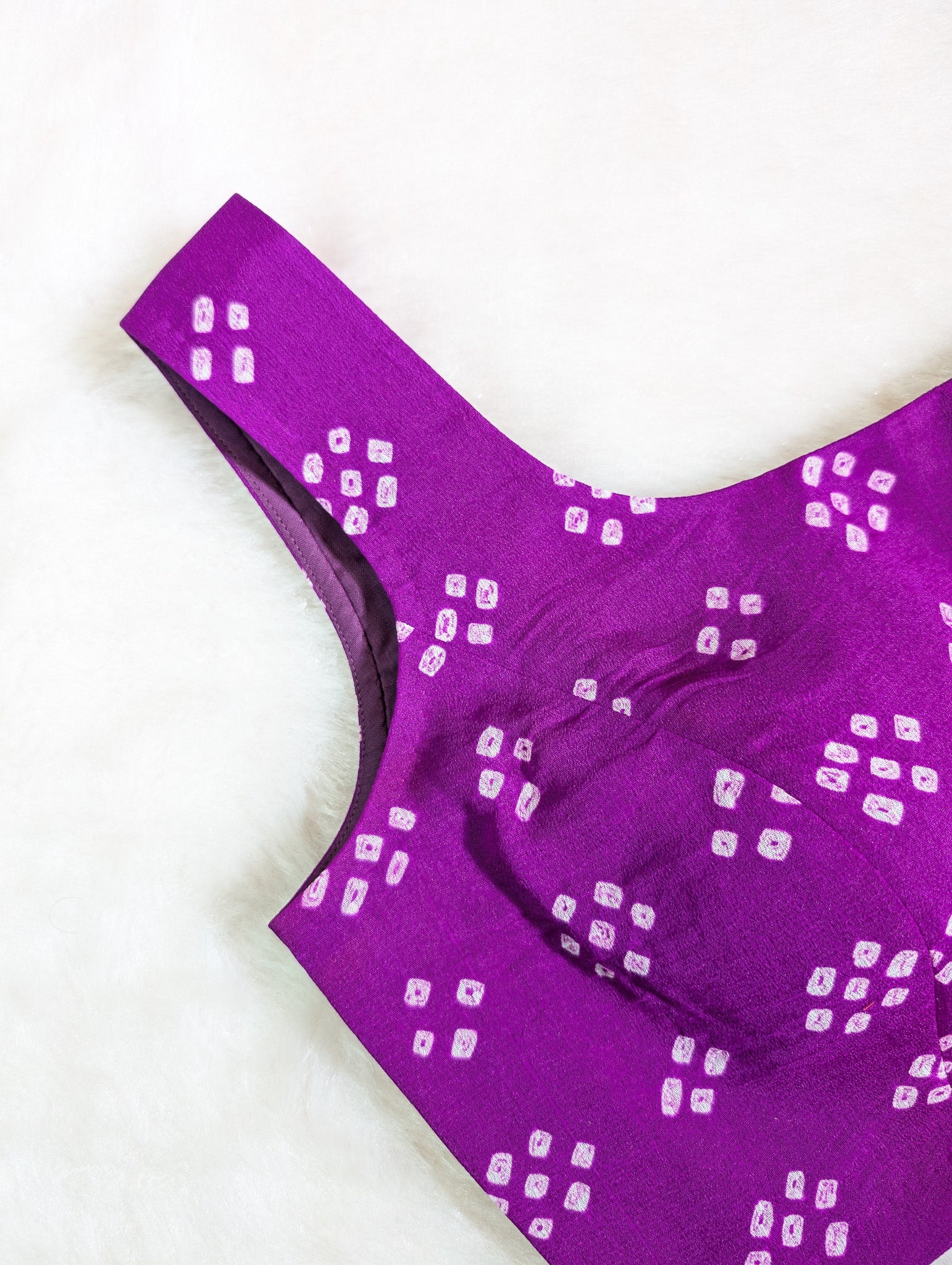 Purple Bandhani Blouse