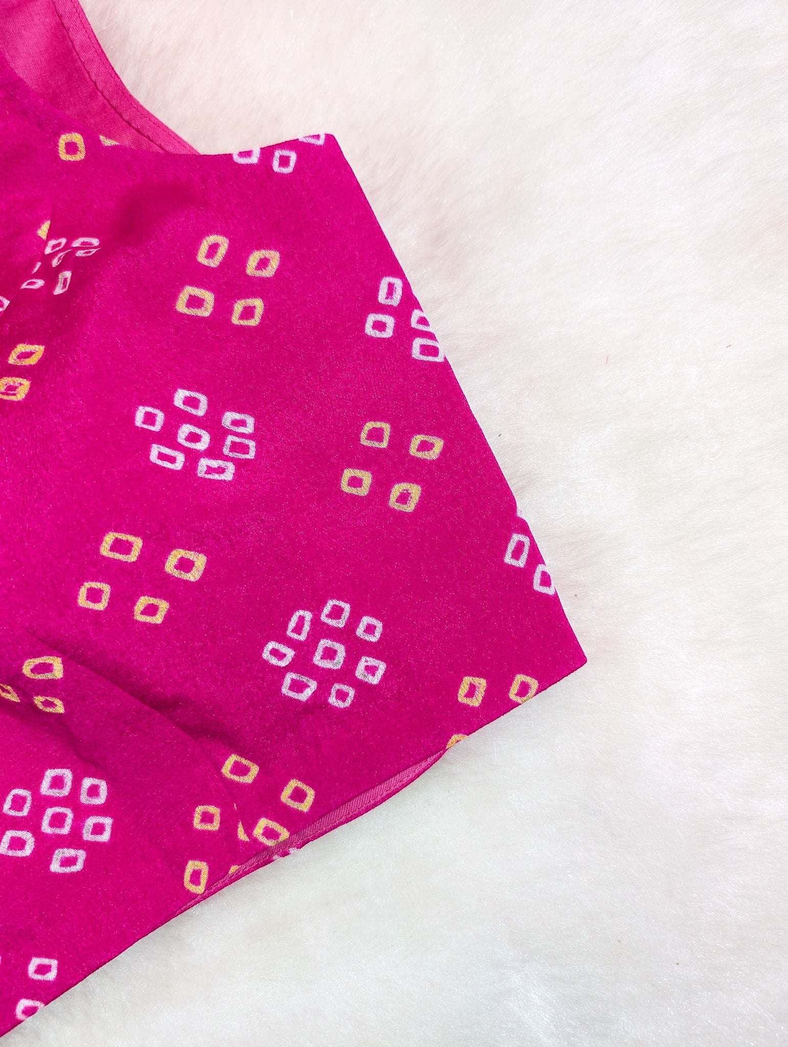 Pink Bandhani Blouse