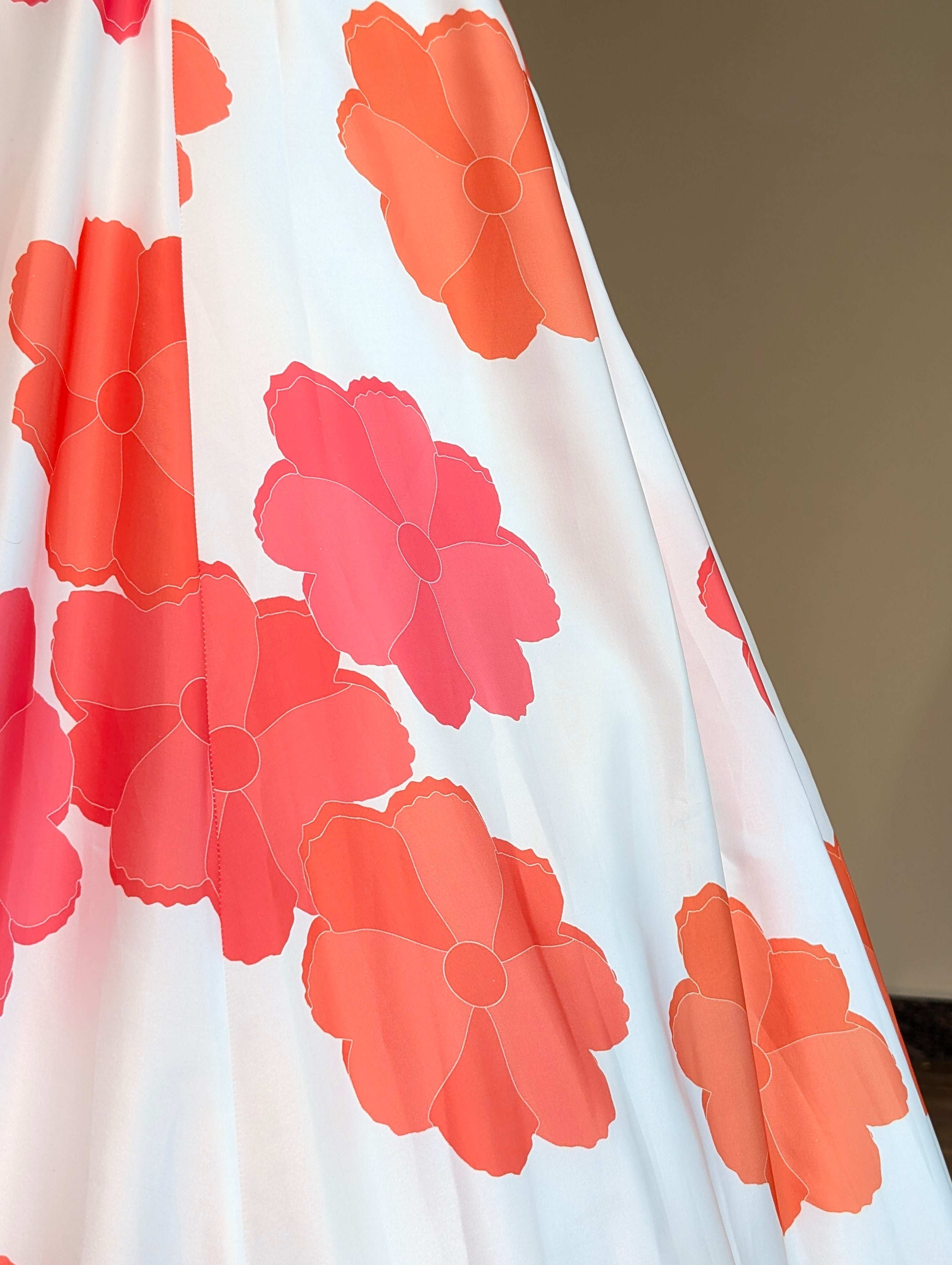 Vibrant Pink & White Floral Lehenga with Embroidered Blouse