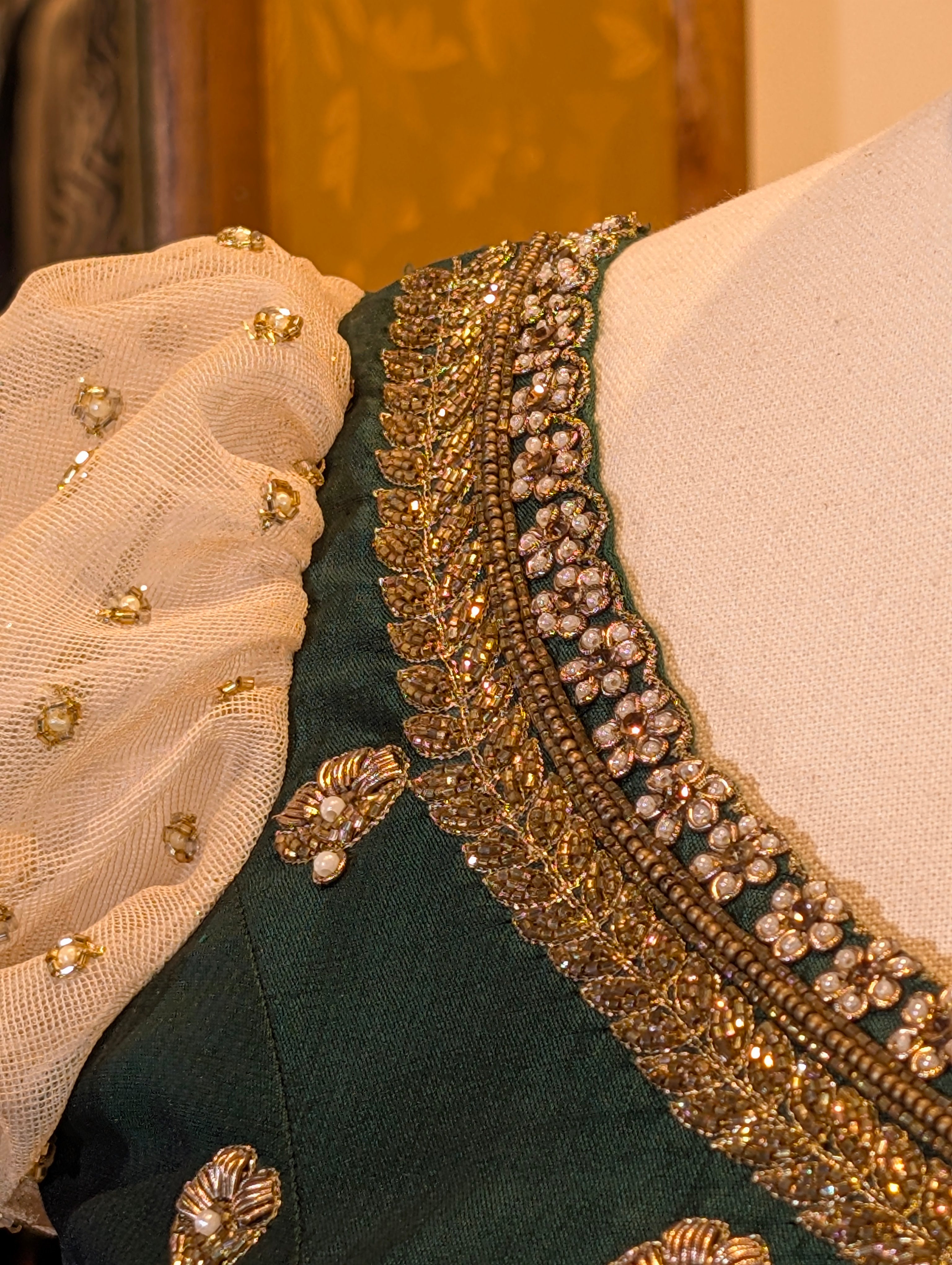 Enchanted Green Floral Lehenga