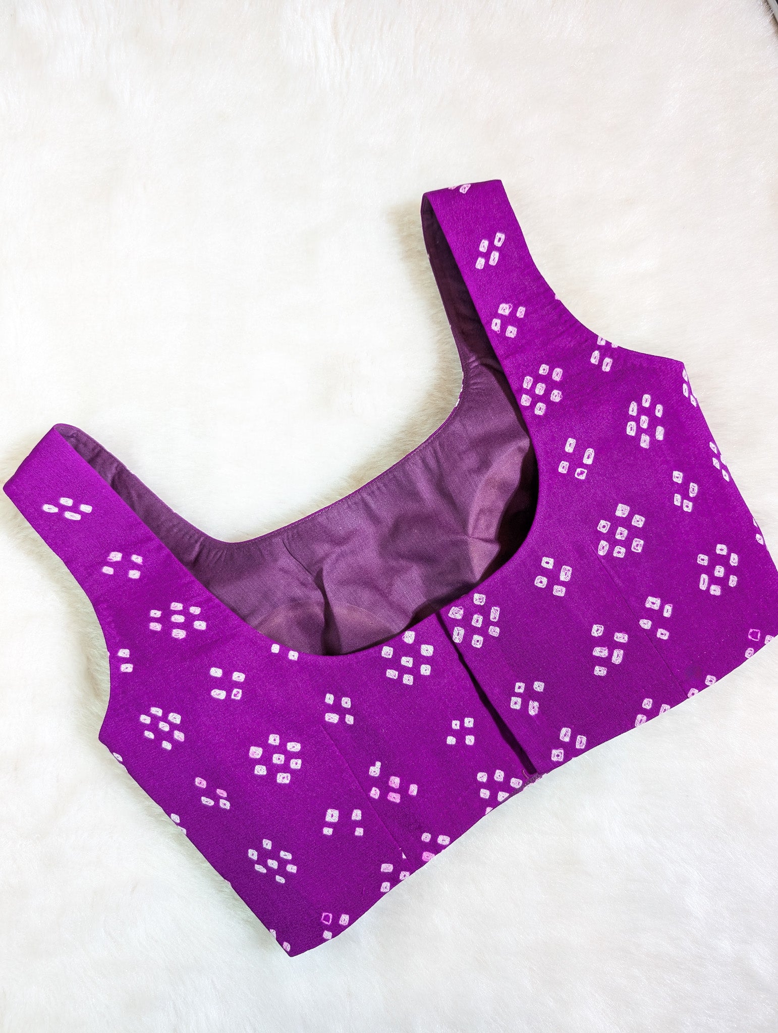 Purple Bandhani Blouse