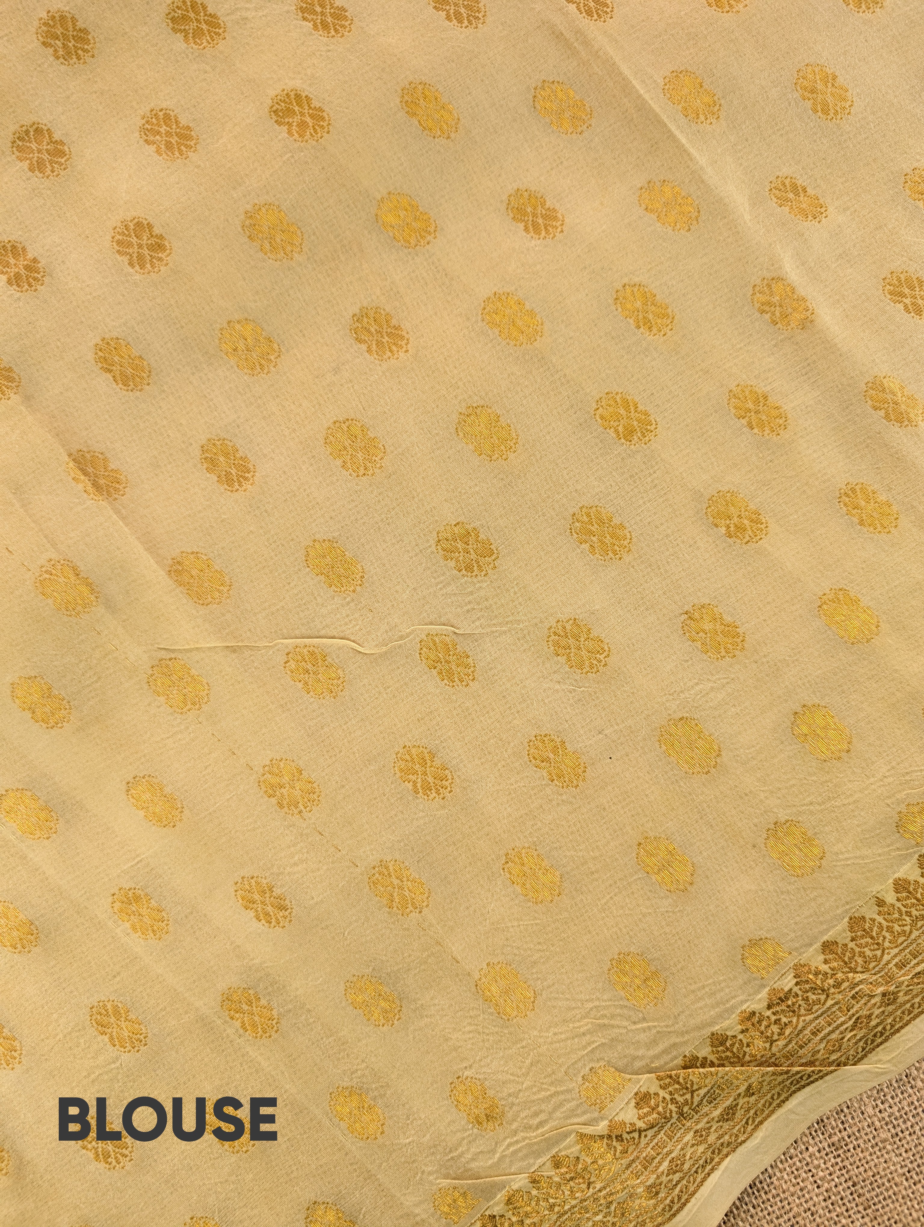 Organza X Pen Kalamkari - Aqua Blue