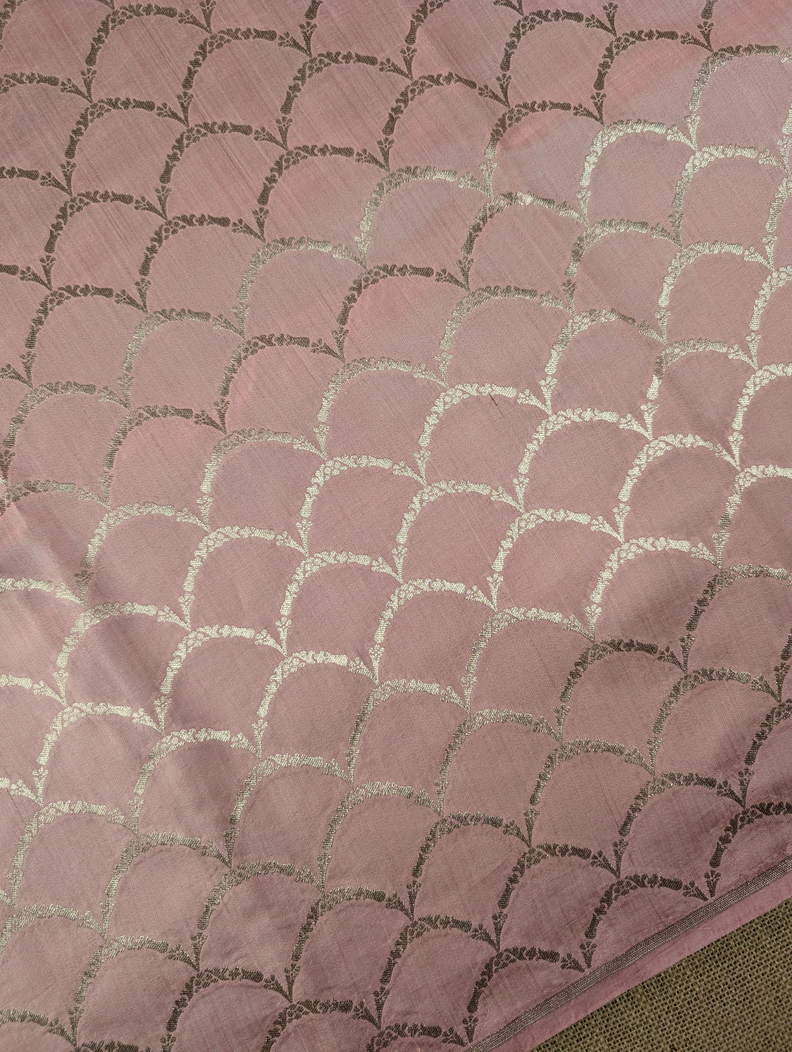 Banarasi Moonga Silk - Soft Pink