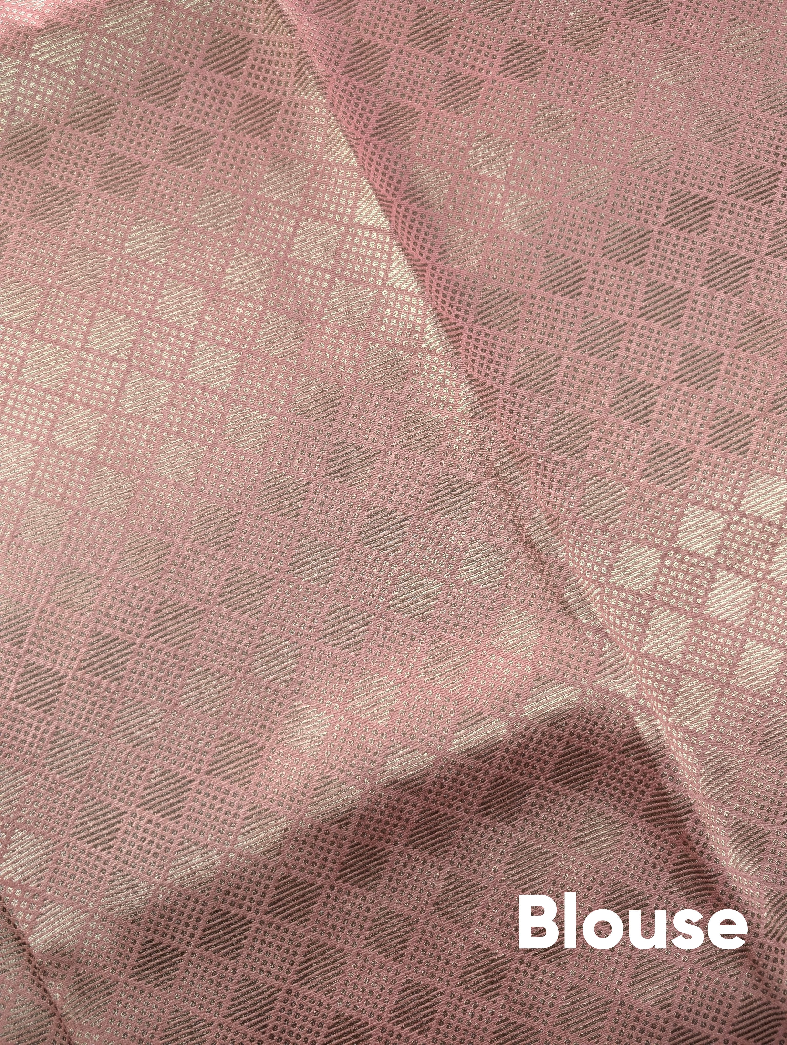 Banarasi Moonga Silk - Soft Pink