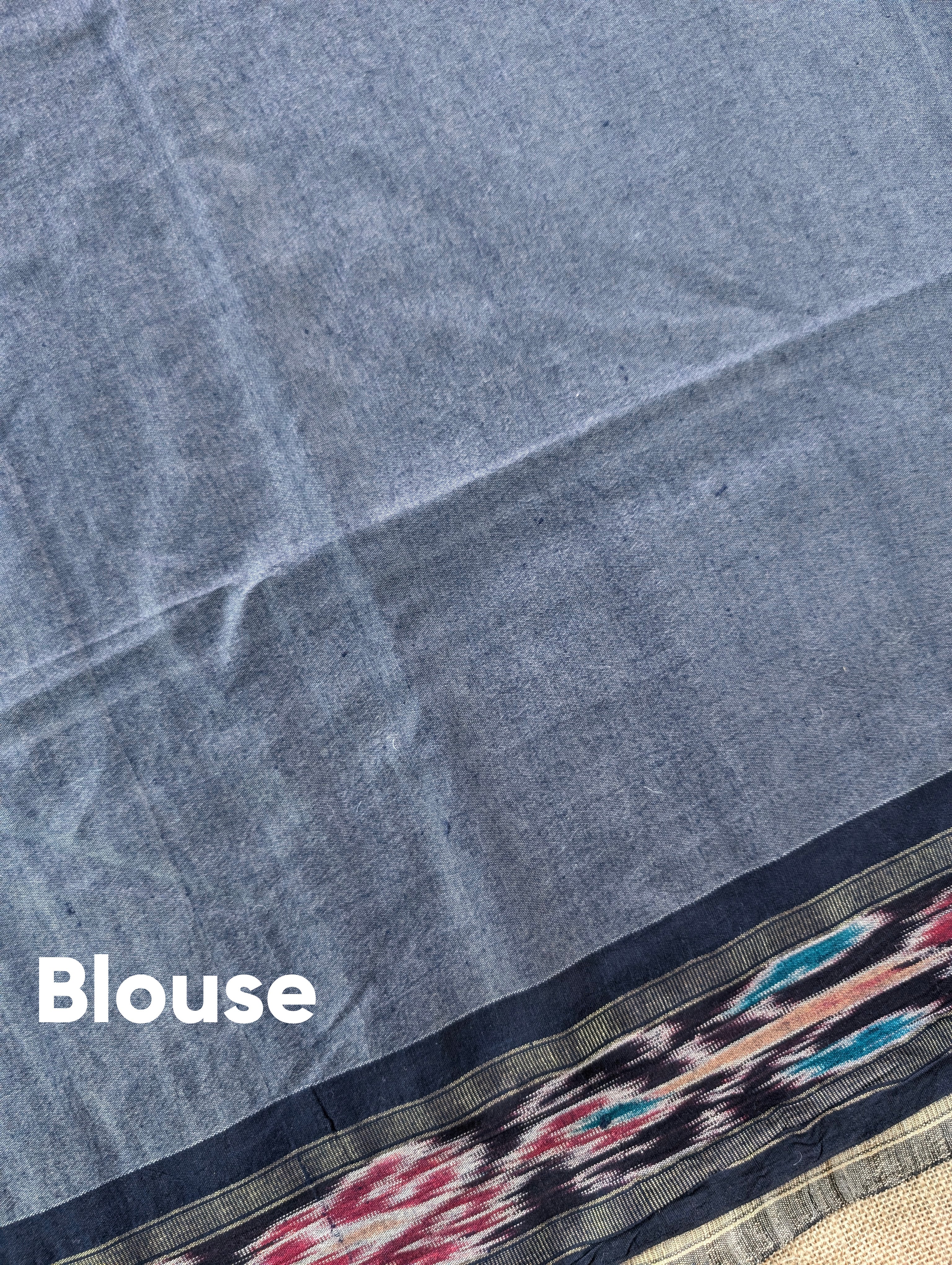 Vidharba Tussar X Pen Kalamkari - Mustard Yellow w/t Black