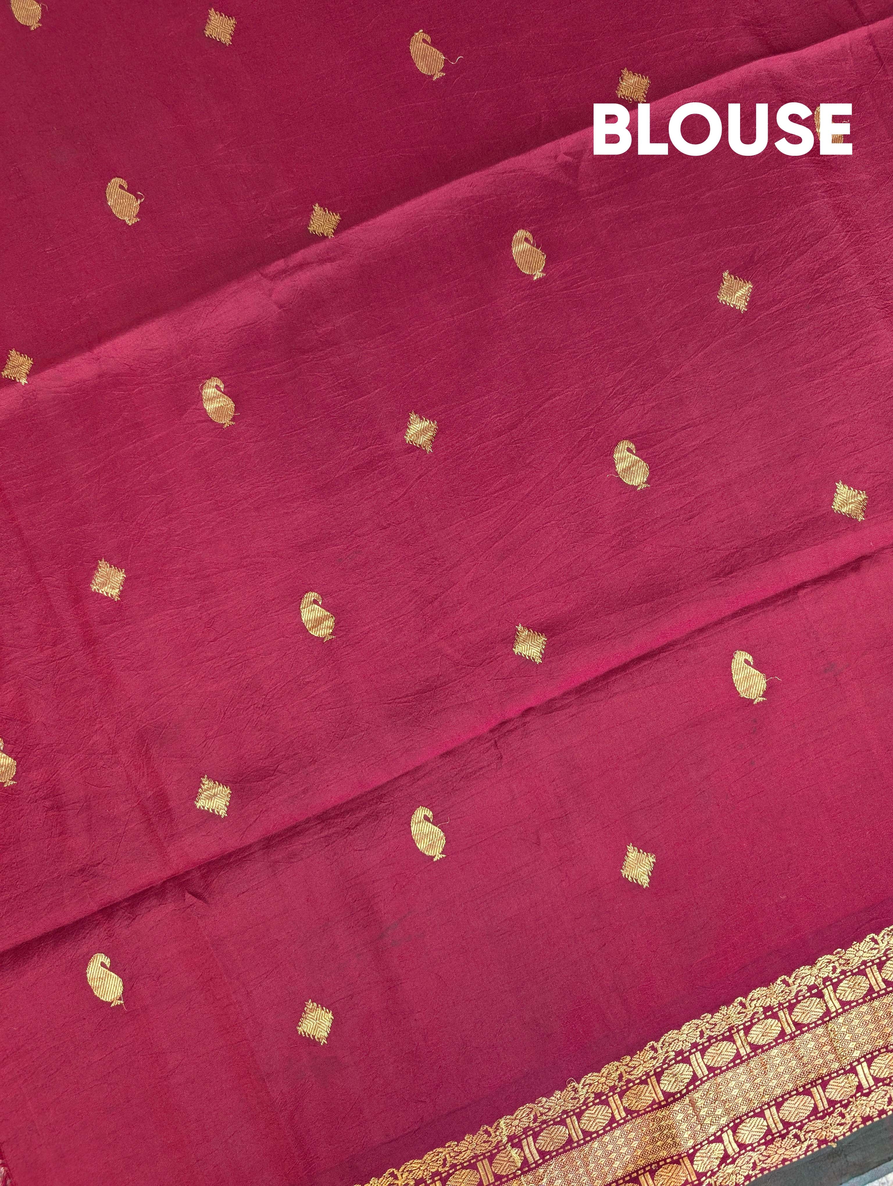 Pure Handloom Gadwal X Pen Kalamkari - Grey