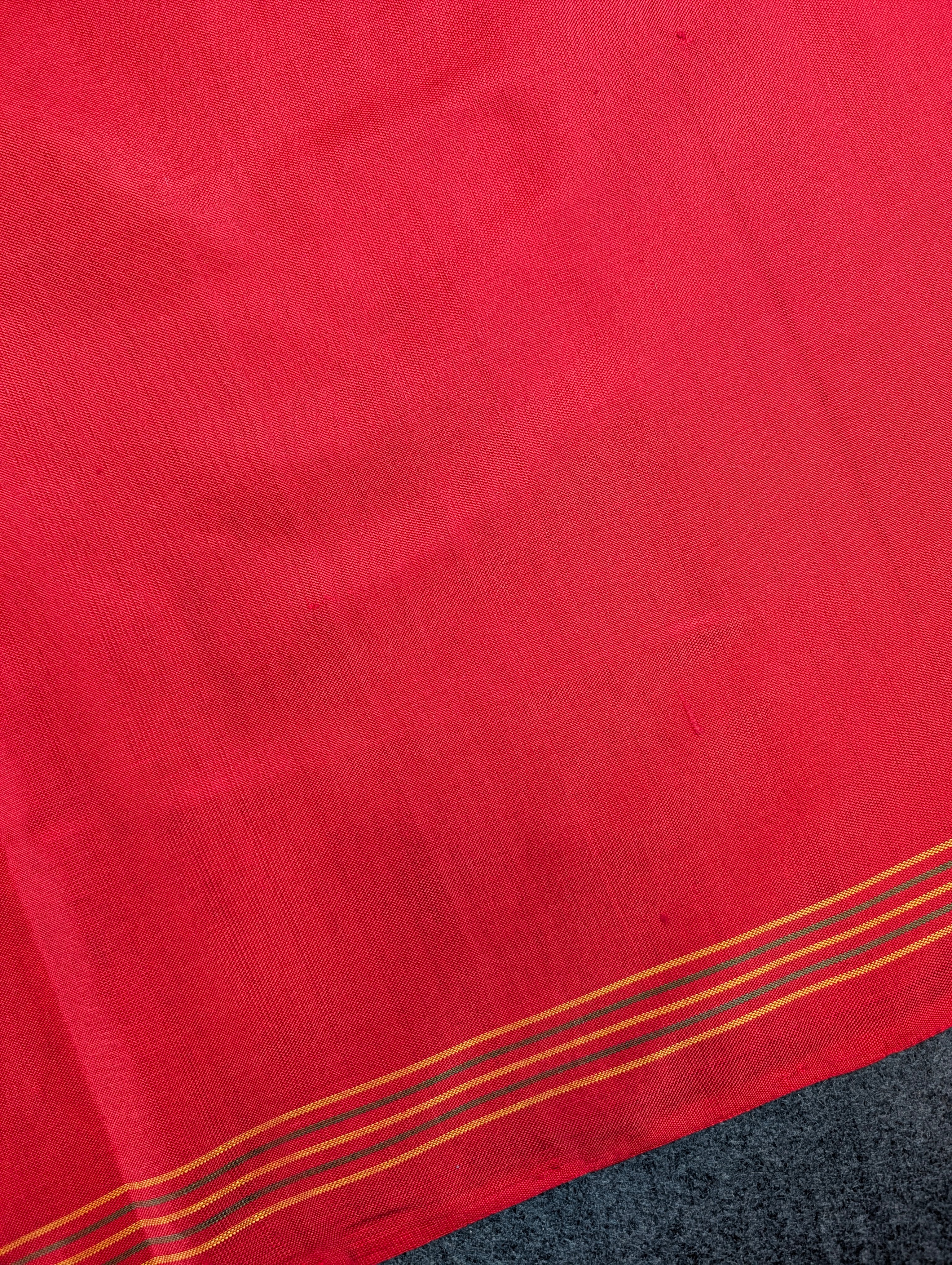 Handloom Patola Pure Silk Saree X Crimson Red & Burnt Orange