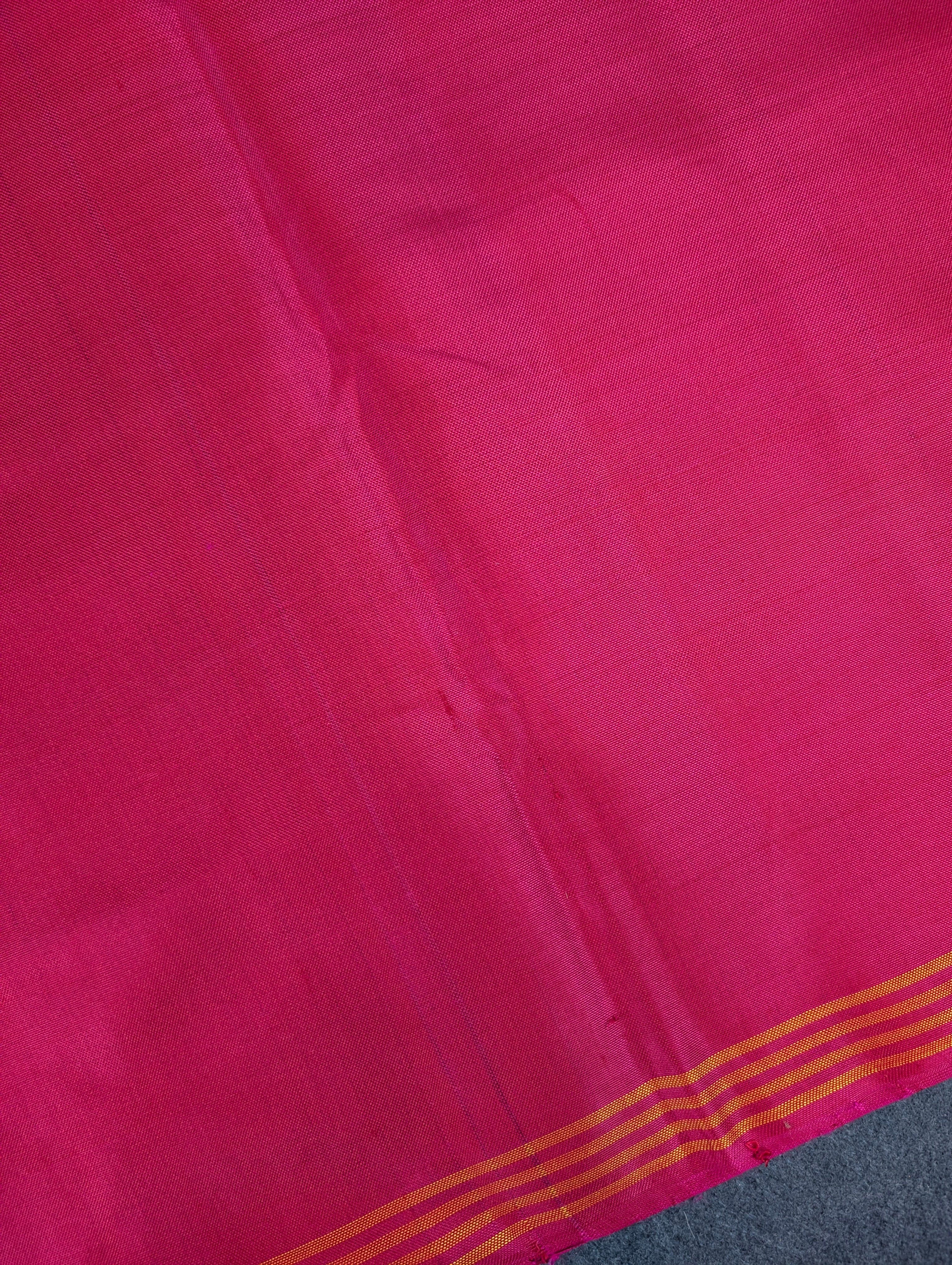 Handloom Patola Pure Silk Saree X Deep Indigo Purple