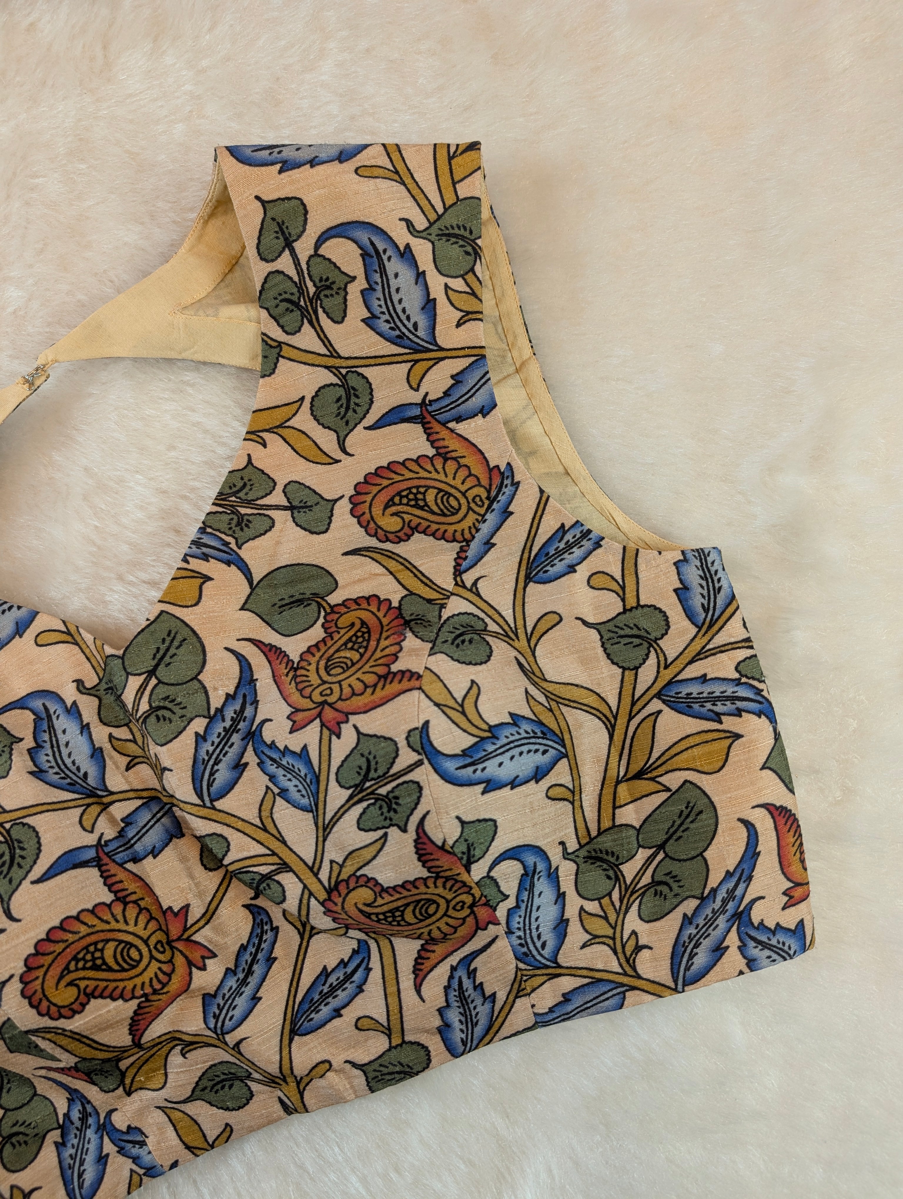 Floral Kalamkari Print Blouse