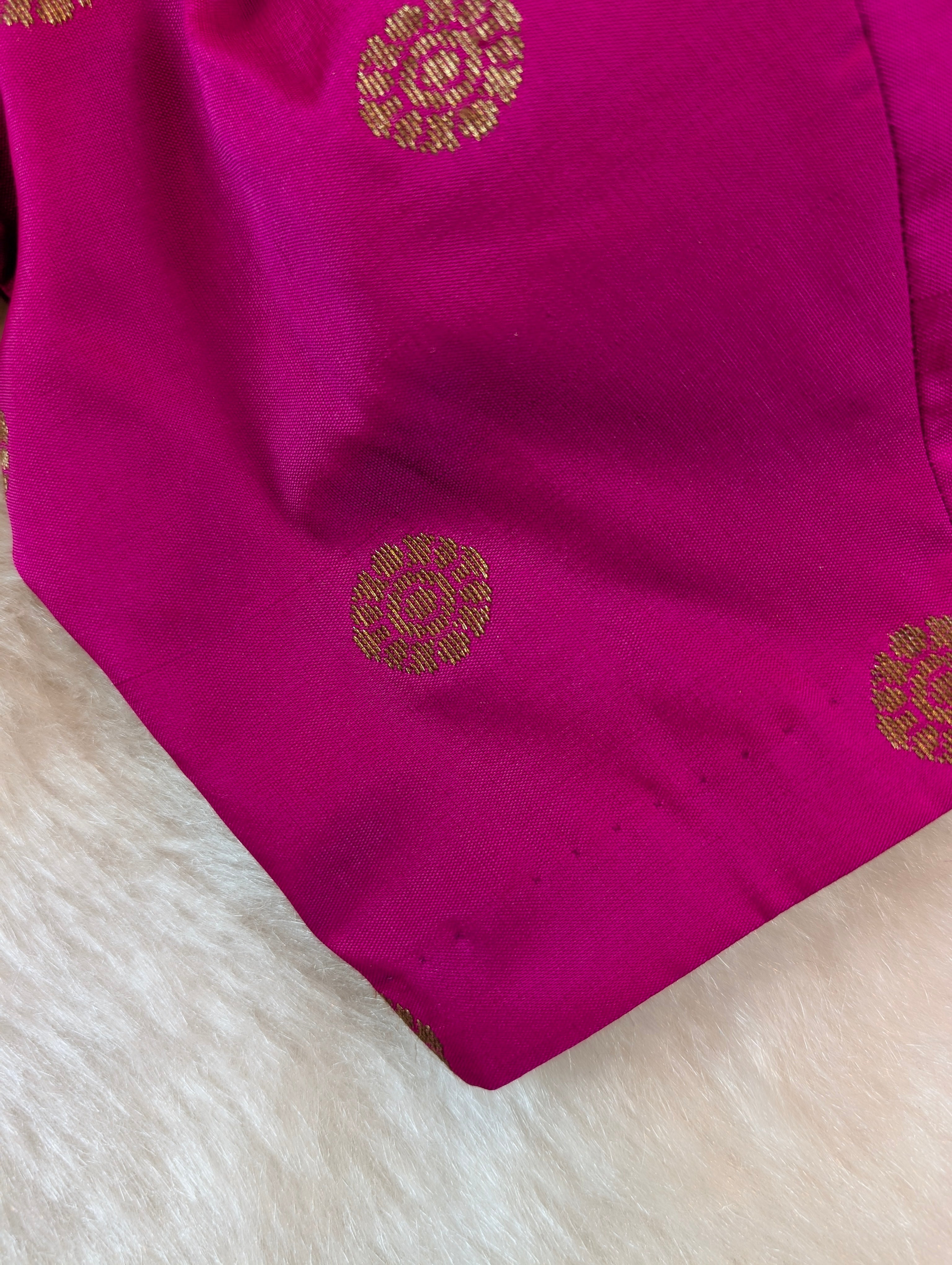 Magenta & Mustard Plain Blouse