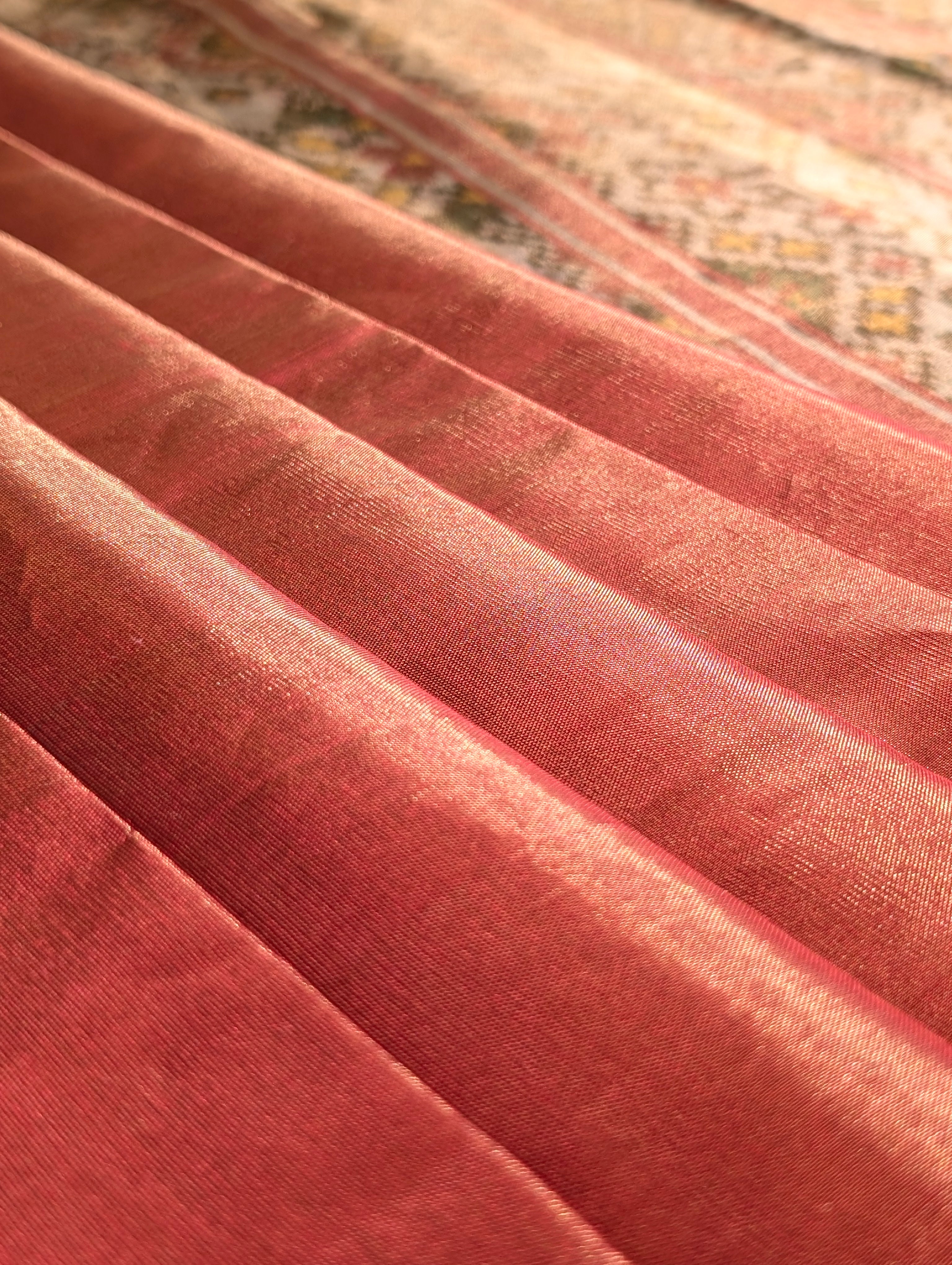 Handloom Tissue Patola Pure Silk Saree X Classic Red