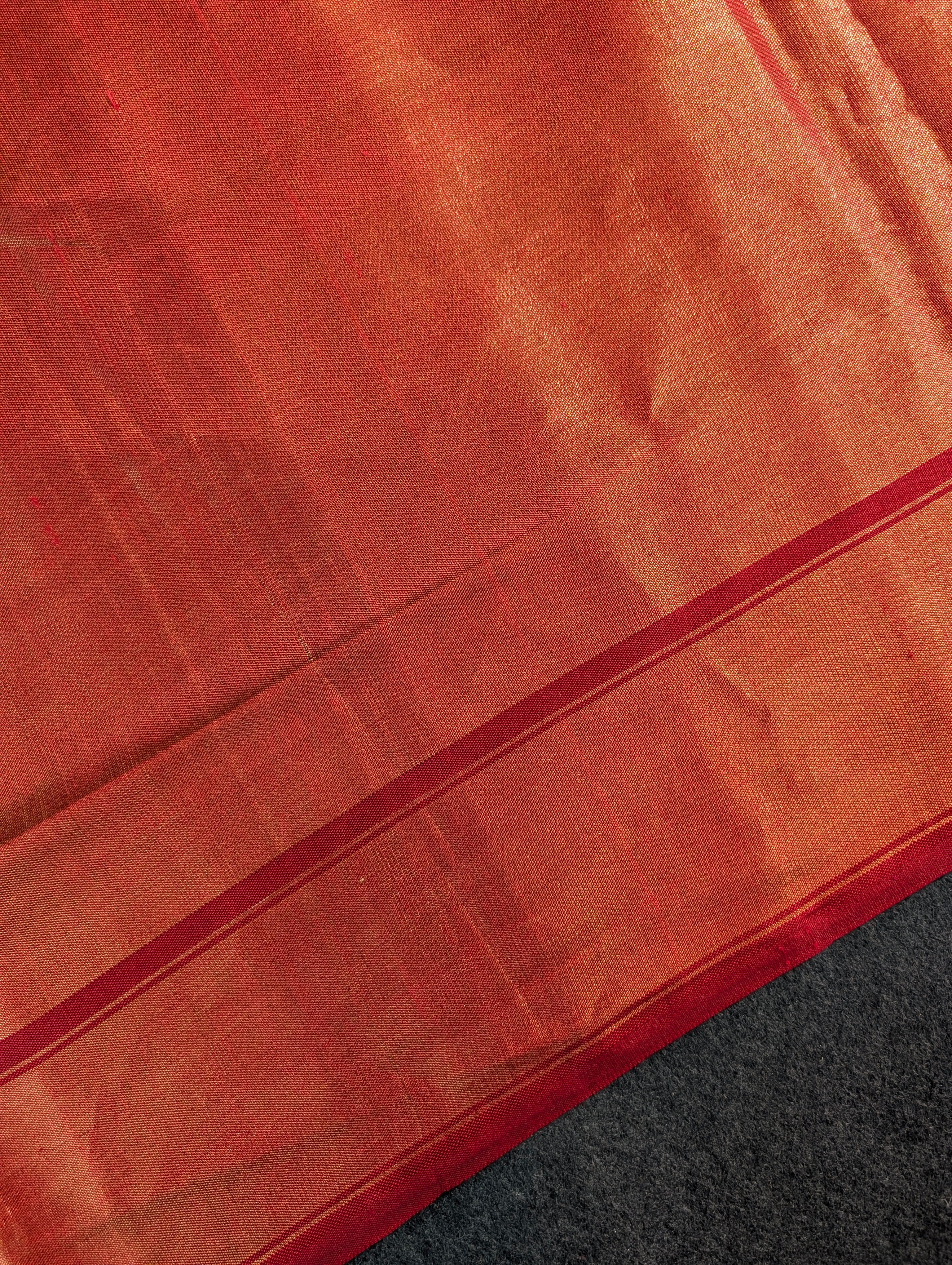 Handloom Tissue Patola Pure Silk Saree X Traditional Yellow