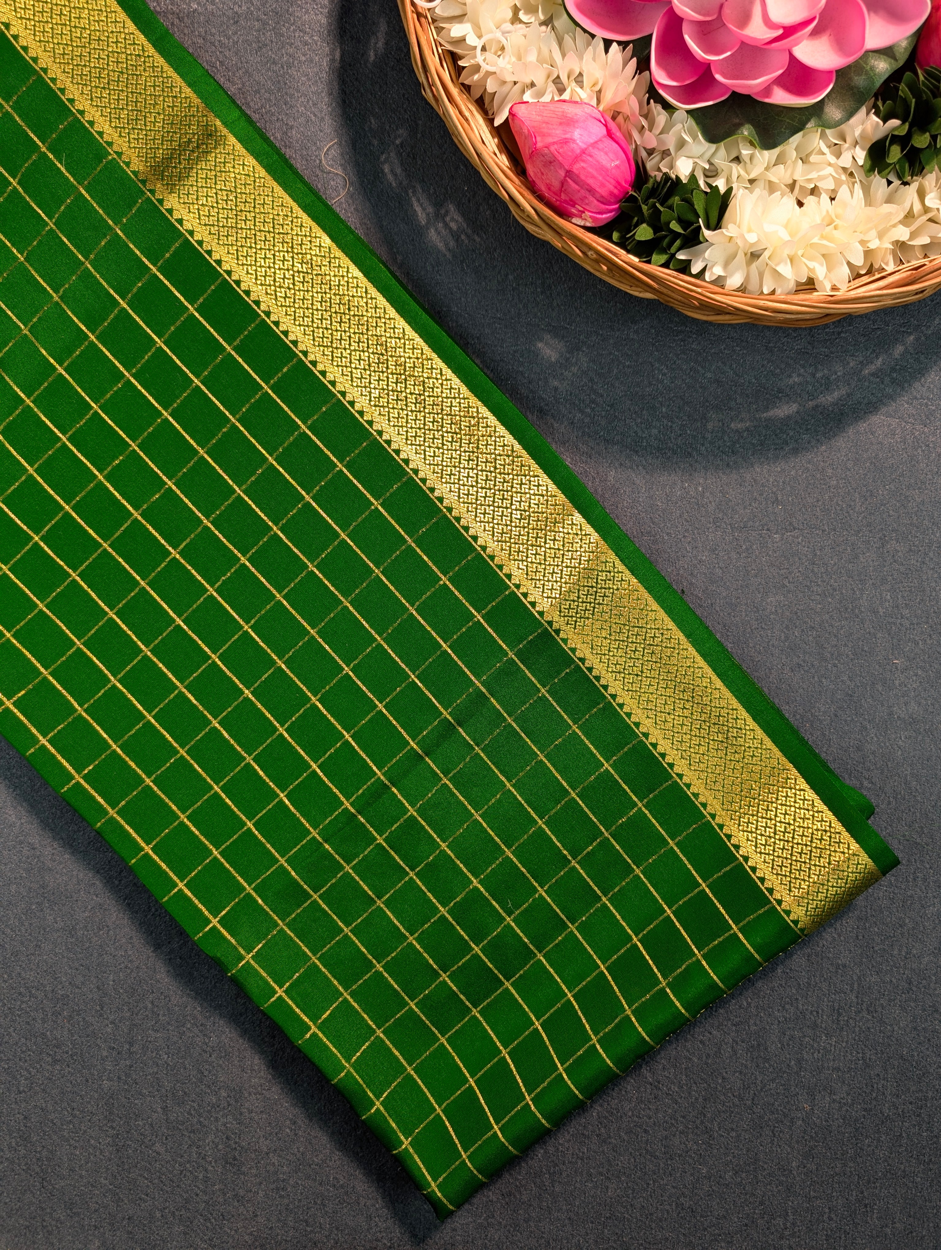 Pure Mysore Silk Crepe - Green