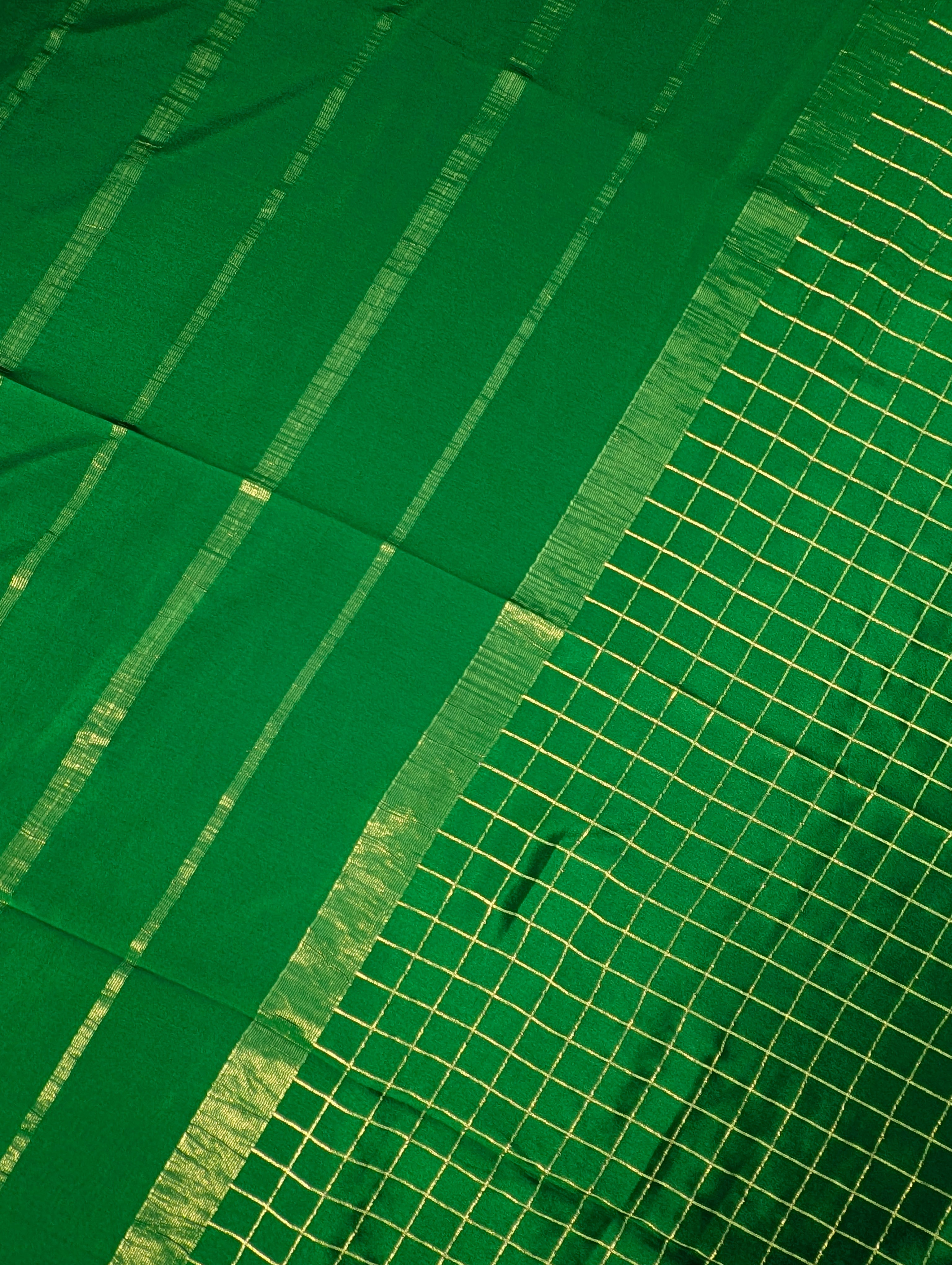 Pure Mysore Silk Crepe - Green