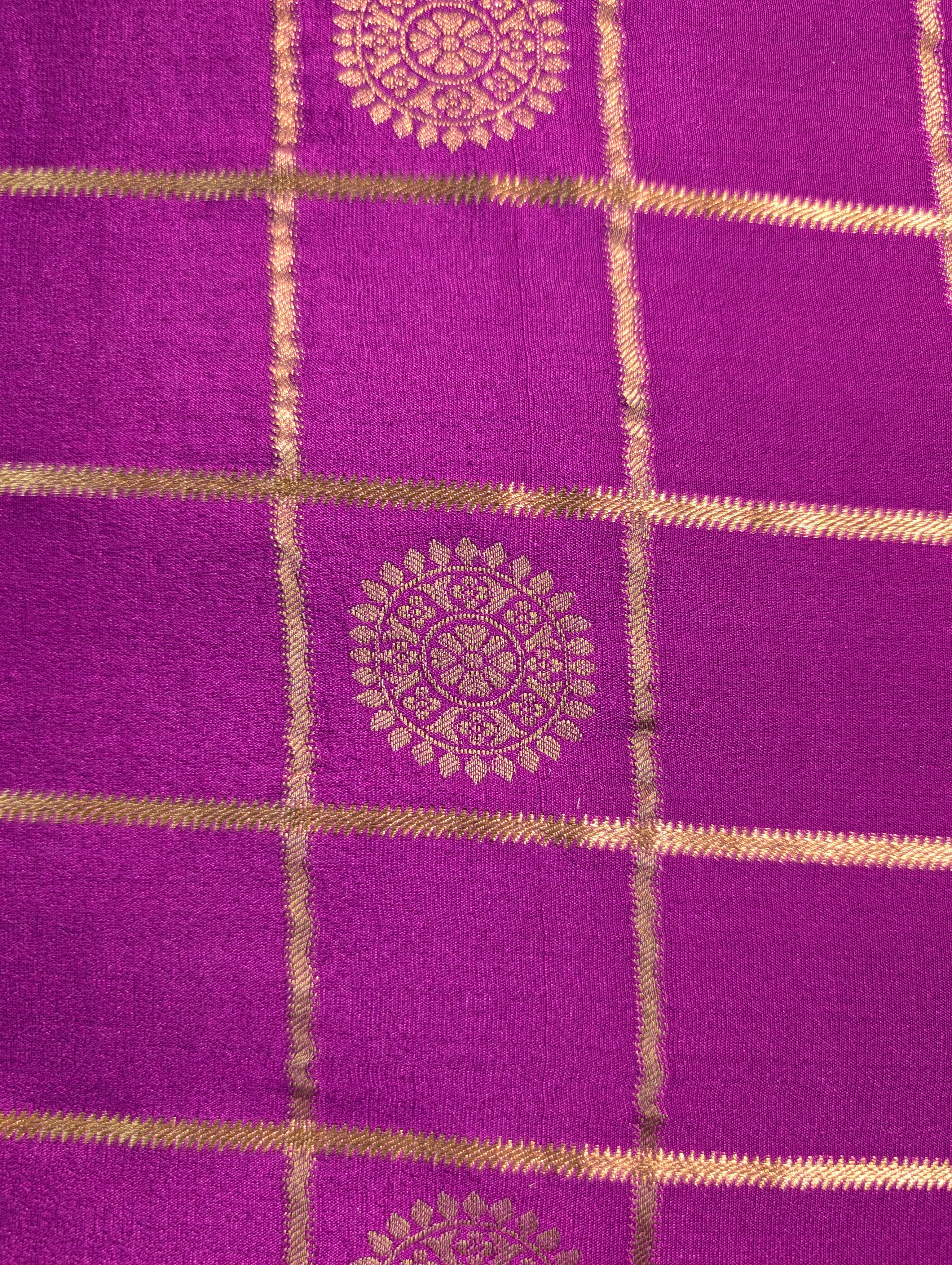 Pure Mysore Silk Crepe - Purple