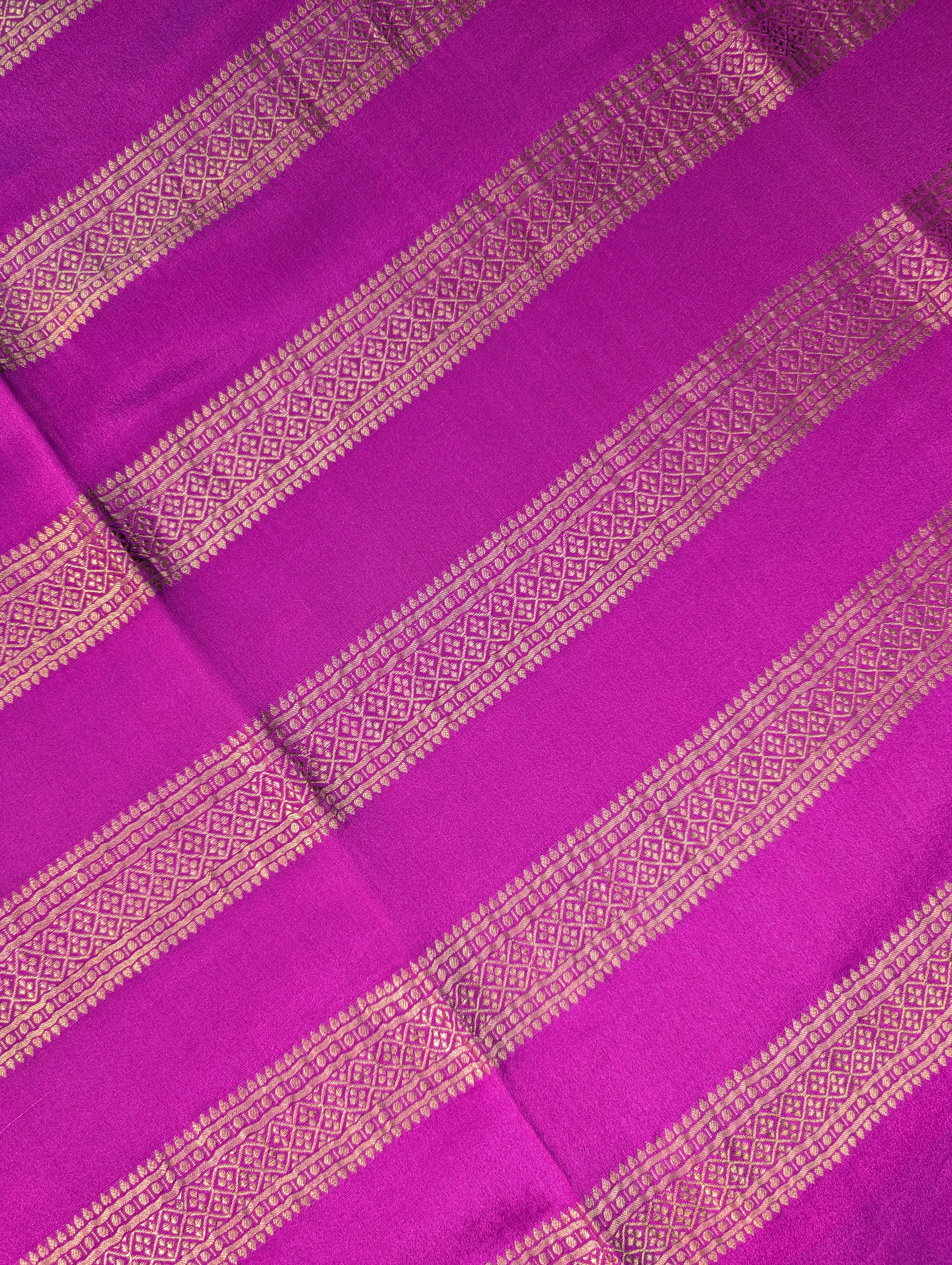 Pure Mysore Silk Crepe - Purple