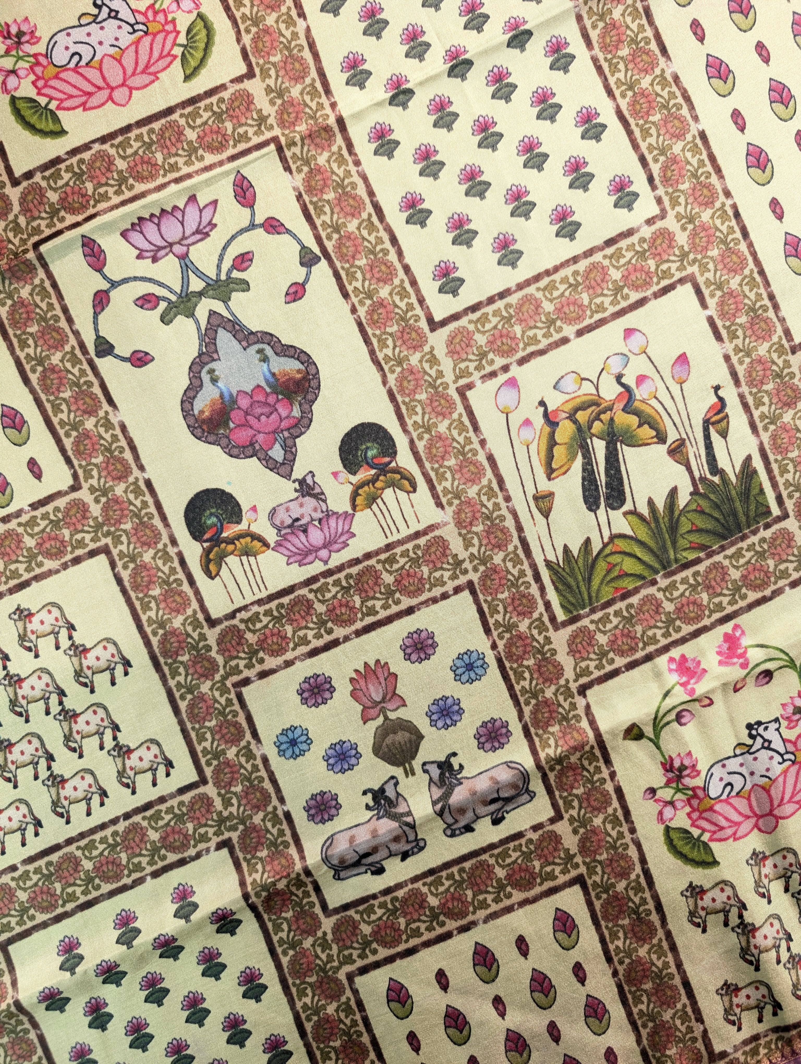 Pure Silk X Heritage-Inspired Printed Saree with Miniature Motifs