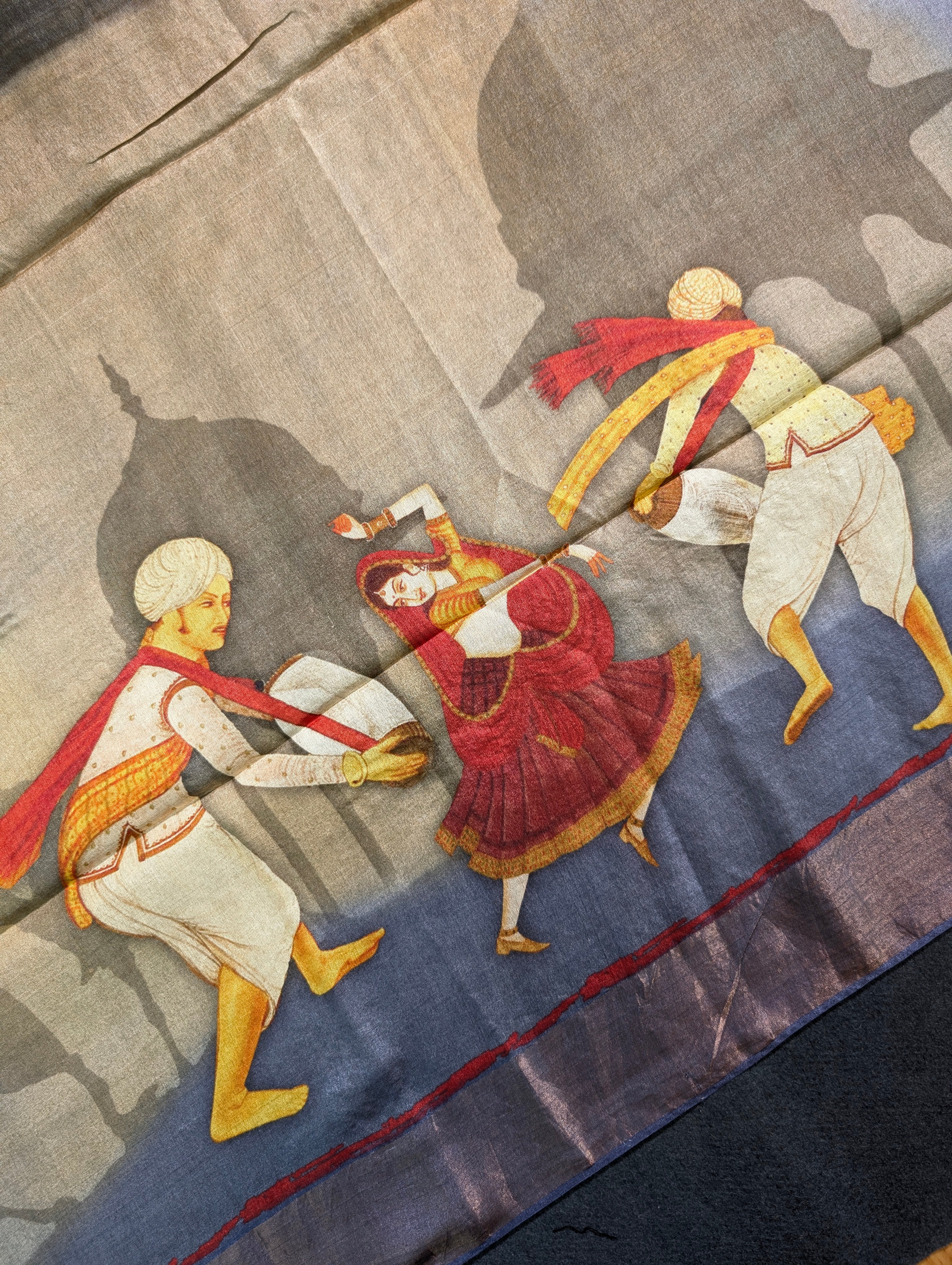 Pure Tussar Silk - Digital Print