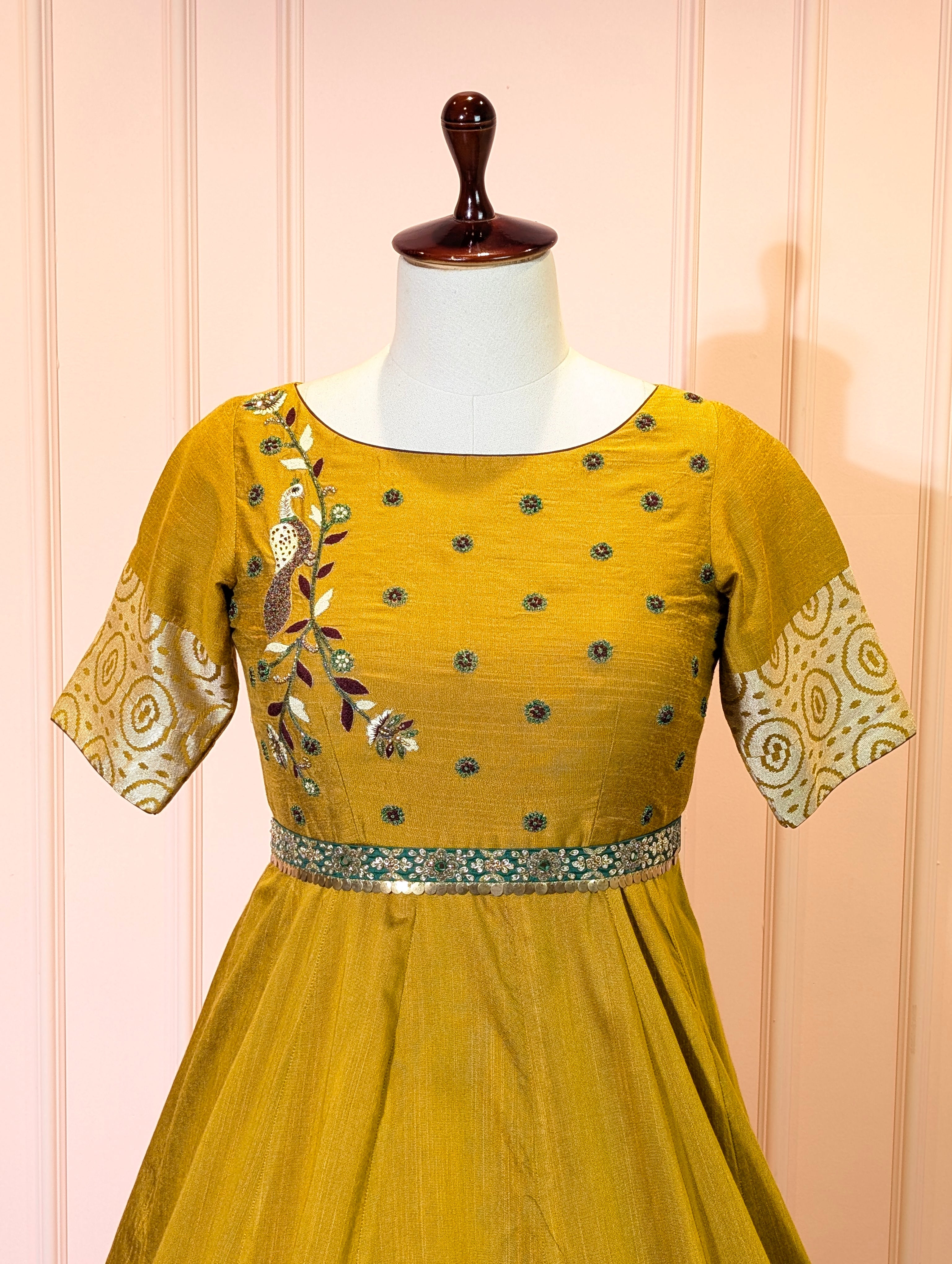 Mustard Yellow Anarkali