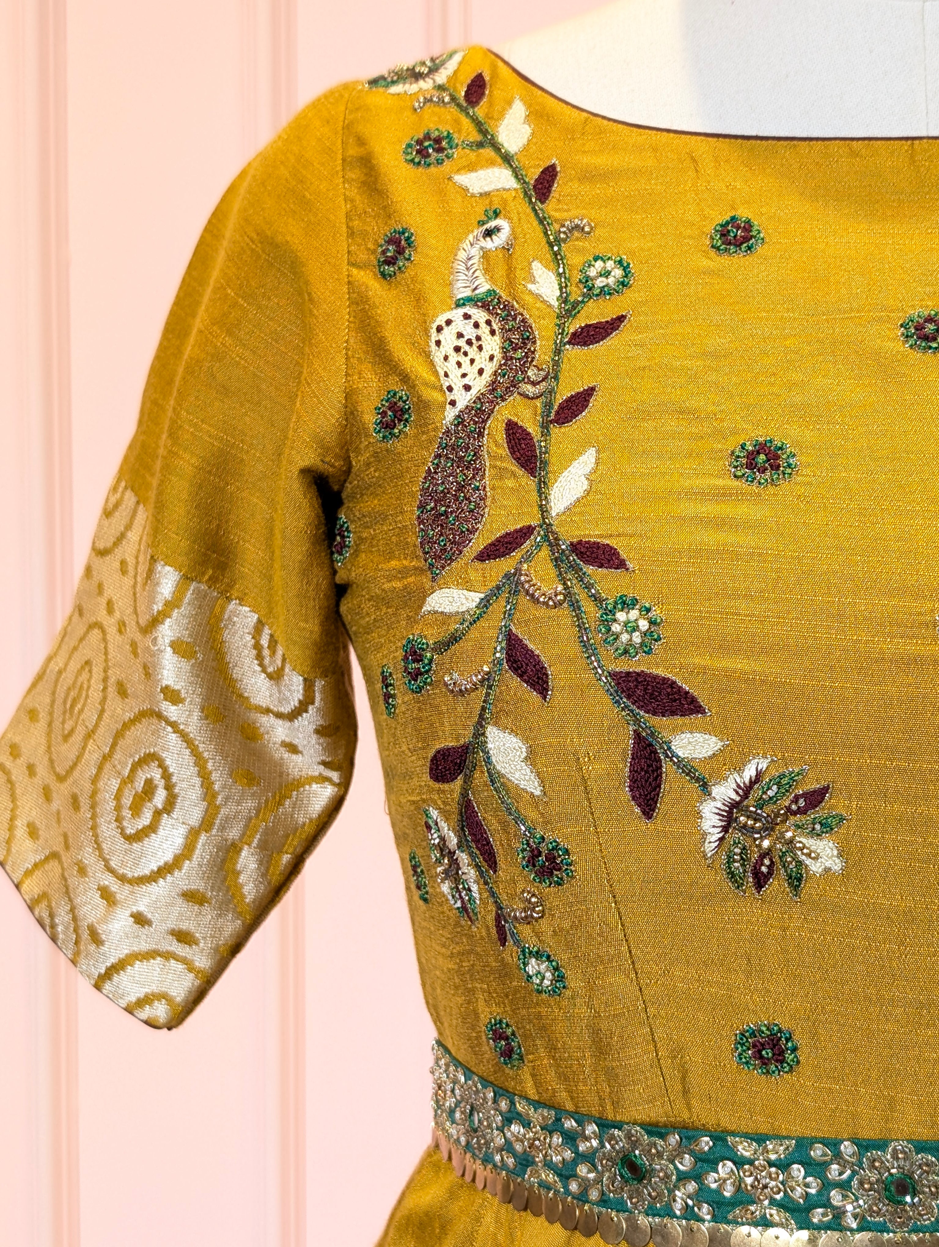 Mustard Yellow Anarkali