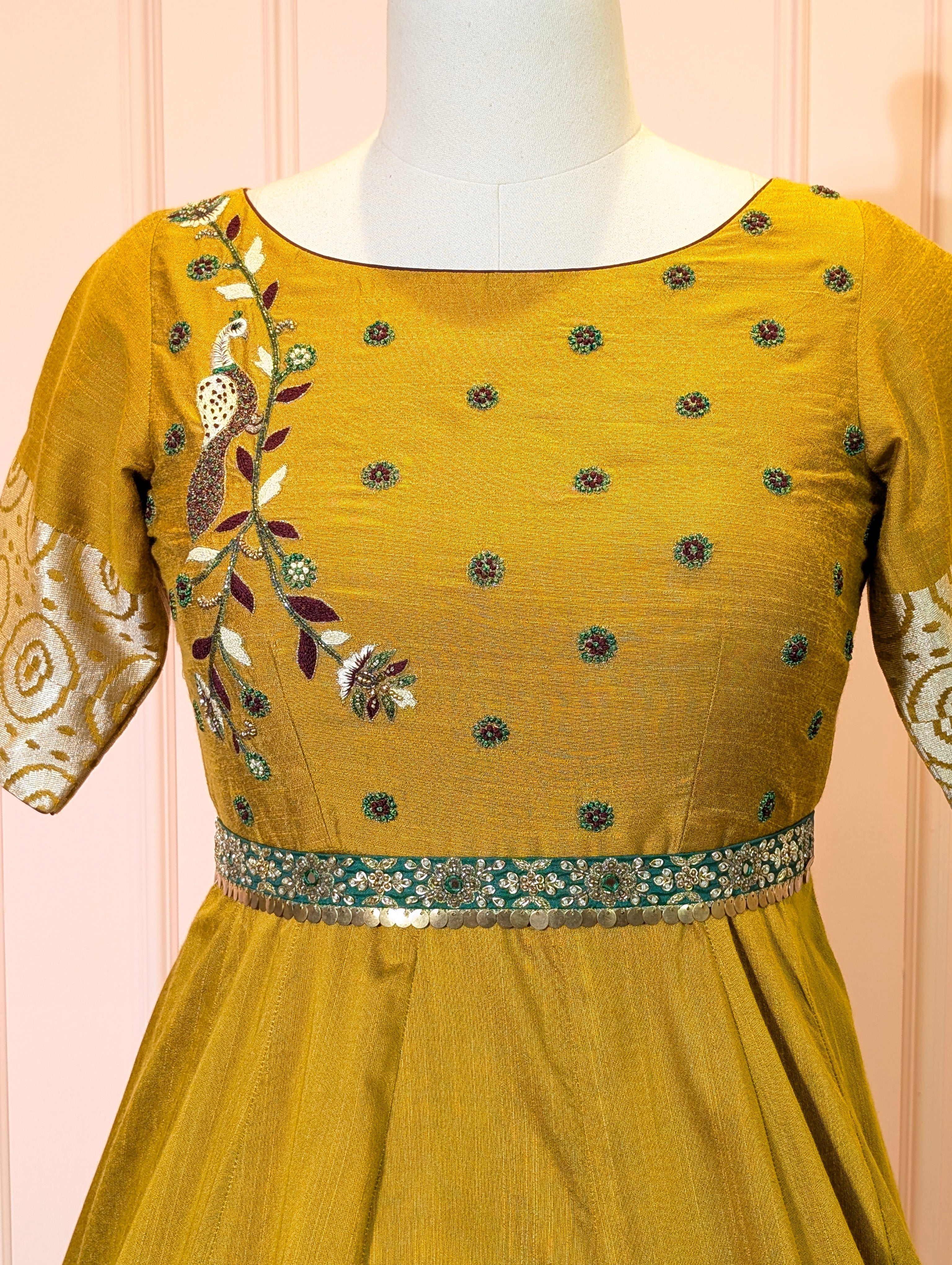 Mustard Yellow Anarkali