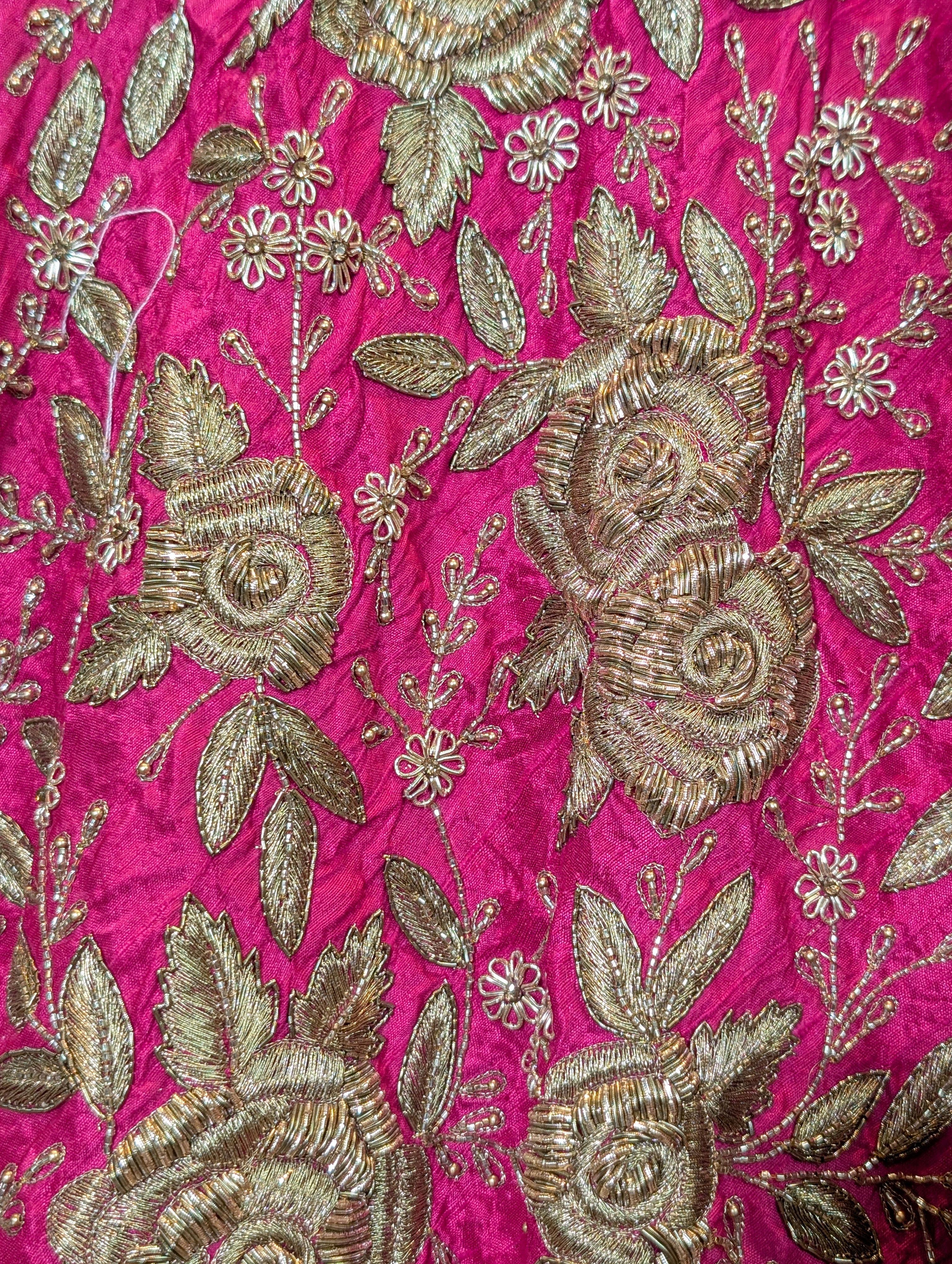 Heavy Hand Embroidered Lehanga Set - Pink