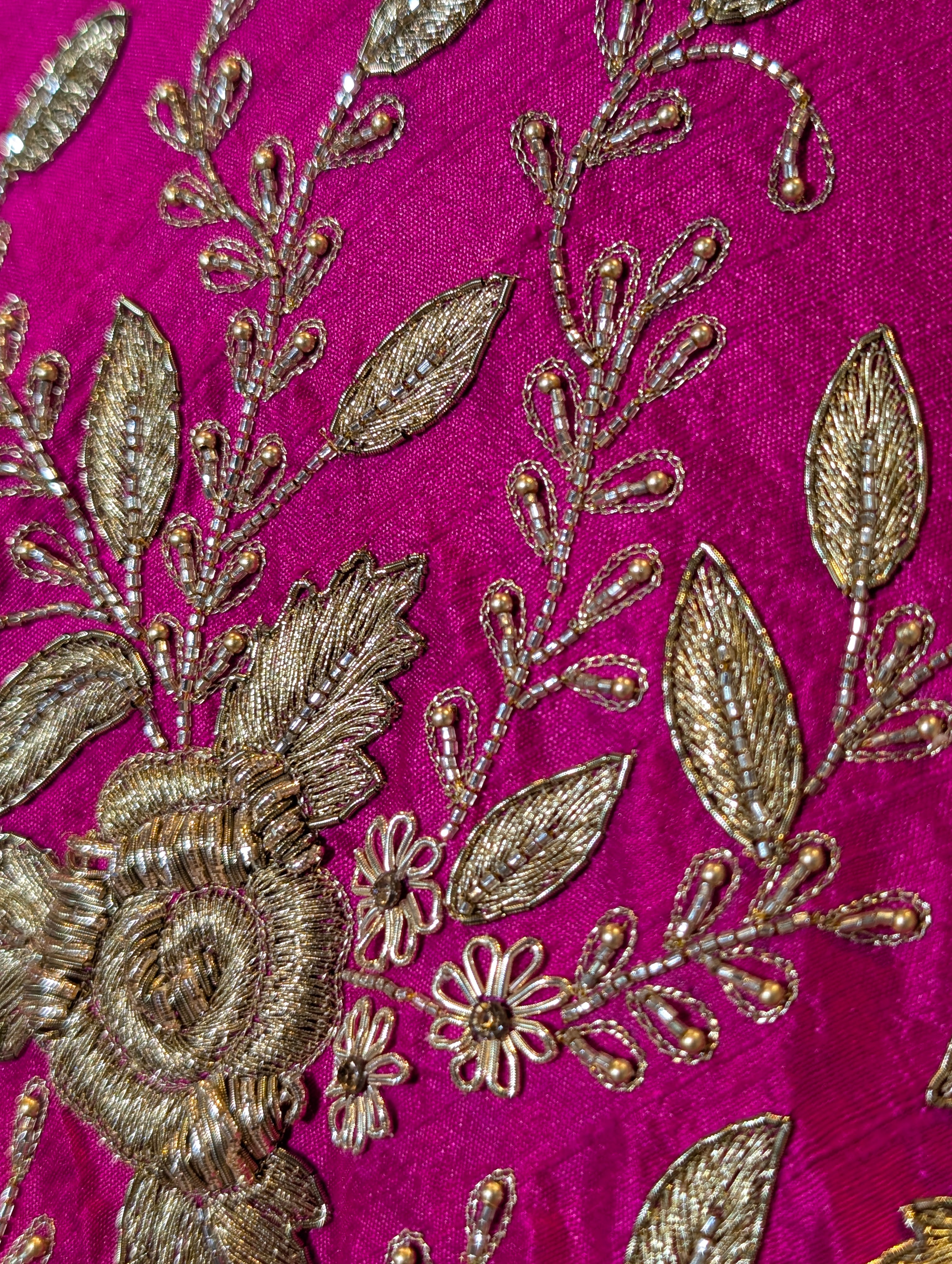 Heavy Hand Embroidered Lehanga Set - Pink