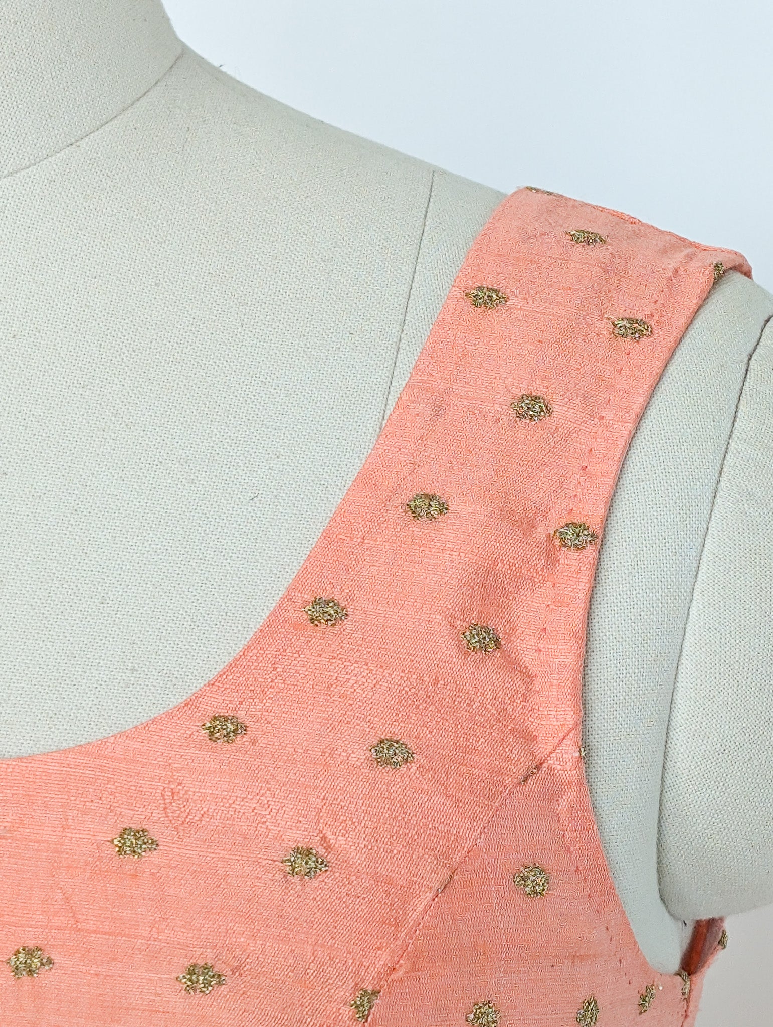 Peach Embellished Anarkali Dress