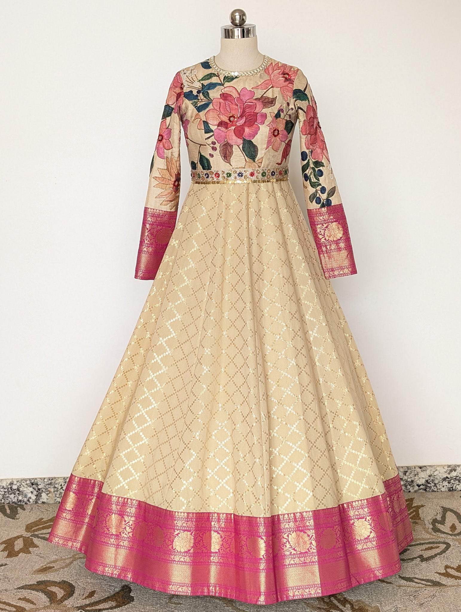 Floral Zari Anarkali