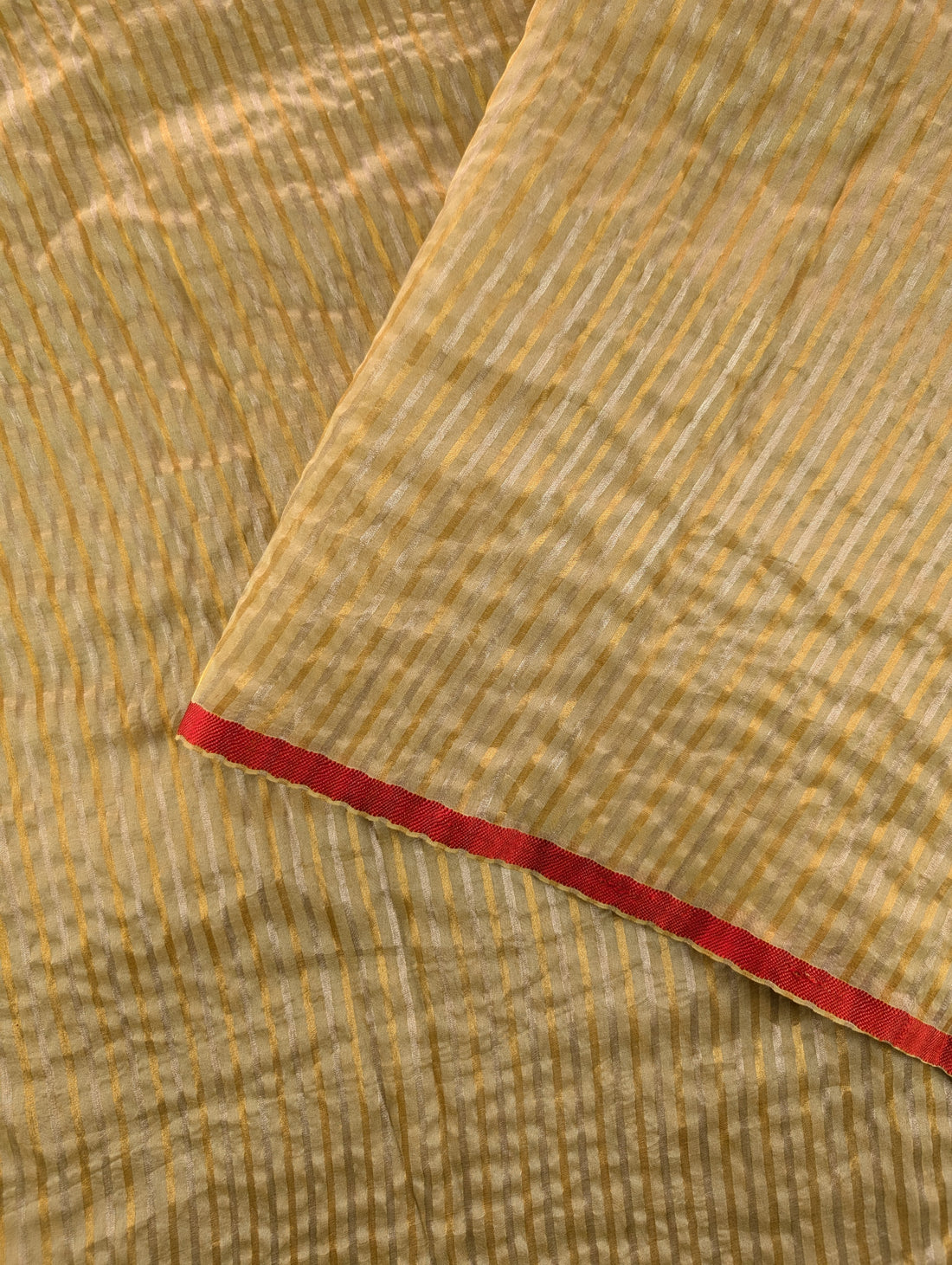 Organza X Pen Kalamkari - Reddish Orange