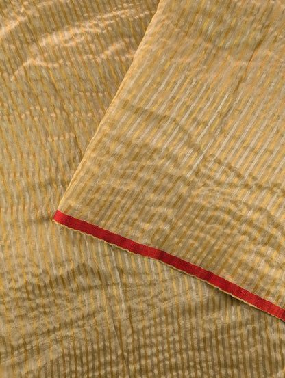 Organza X Pen Kalamkari - Reddish Orange