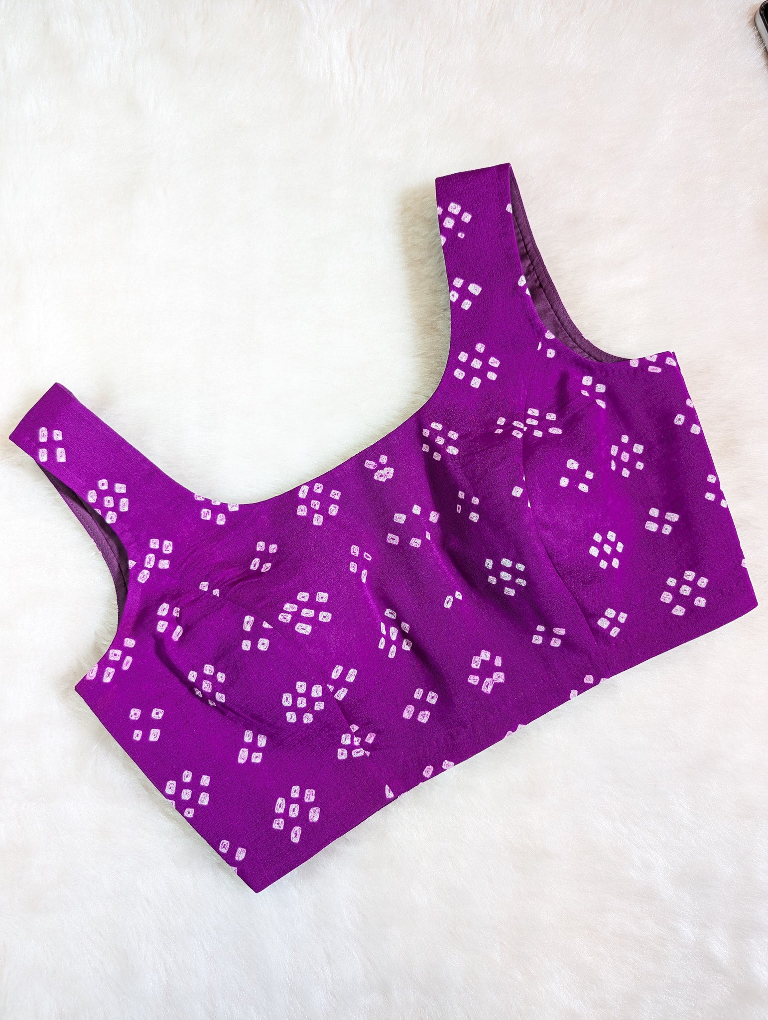 Purple Bandhani Blouse