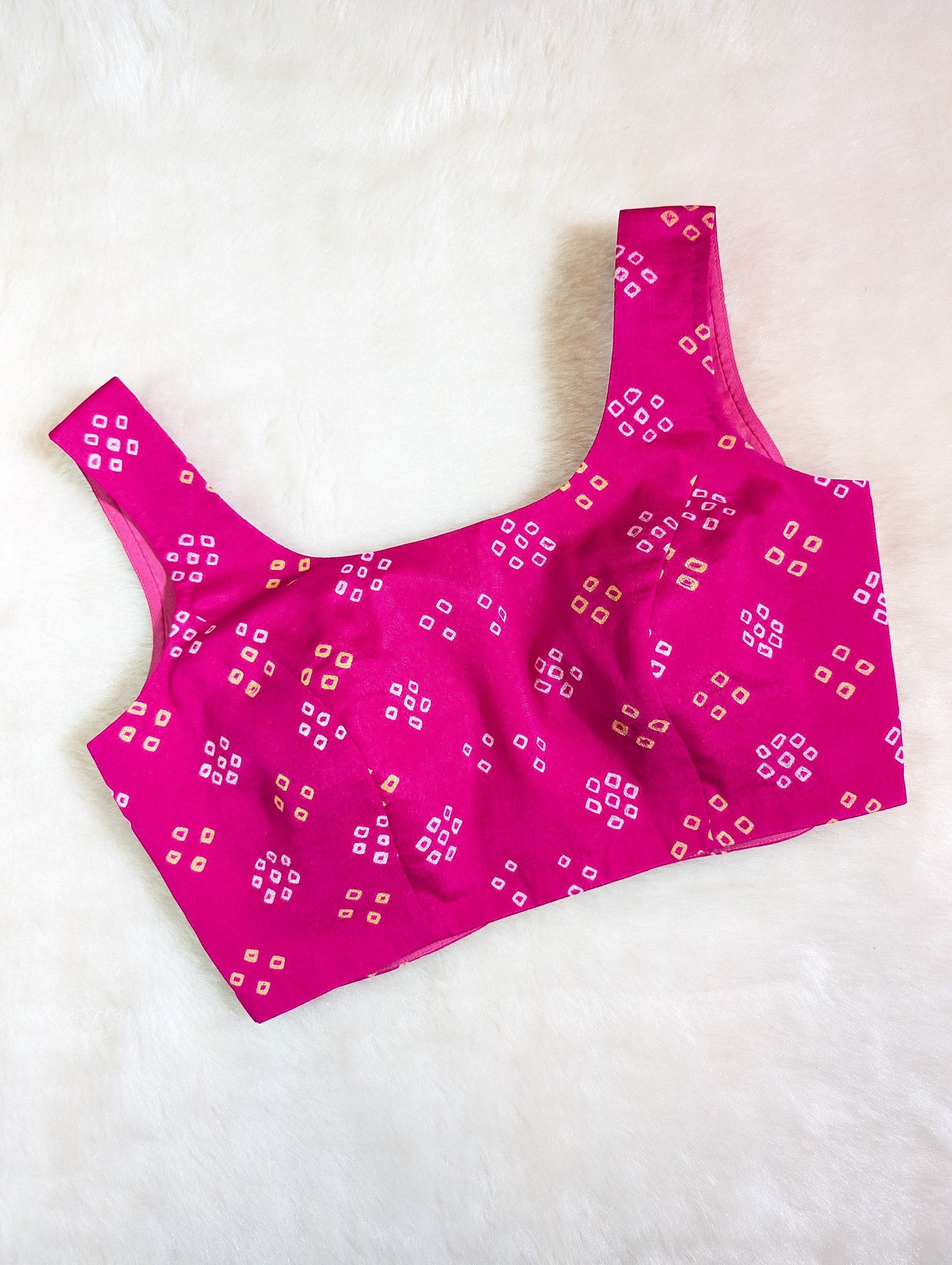 Pink Bandhani Blouse