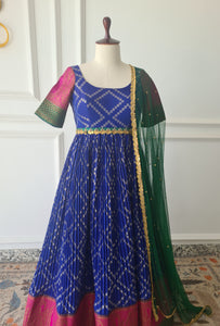 Sale1047 -  Blue Anarkali Set