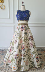 Load image into Gallery viewer, Sale1049 - Floral Crop Top Skirt
