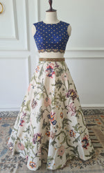 Load image into Gallery viewer, Floral Crop Top Skirt

