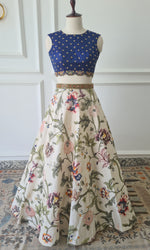 Load image into Gallery viewer, Sale1049 - Floral Crop Top Skirt
