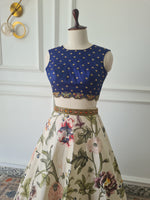 Load image into Gallery viewer, Floral Crop Top Skirt

