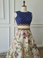 Load image into Gallery viewer, Sale1049 - Floral Crop Top Skirt
