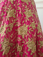 Load image into Gallery viewer, Sale1050 - Pink Heavy Hand Embroidered Skirt
