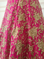 Load image into Gallery viewer, Sale1050 - Pink Heavy Hand Embroidered Skirt
