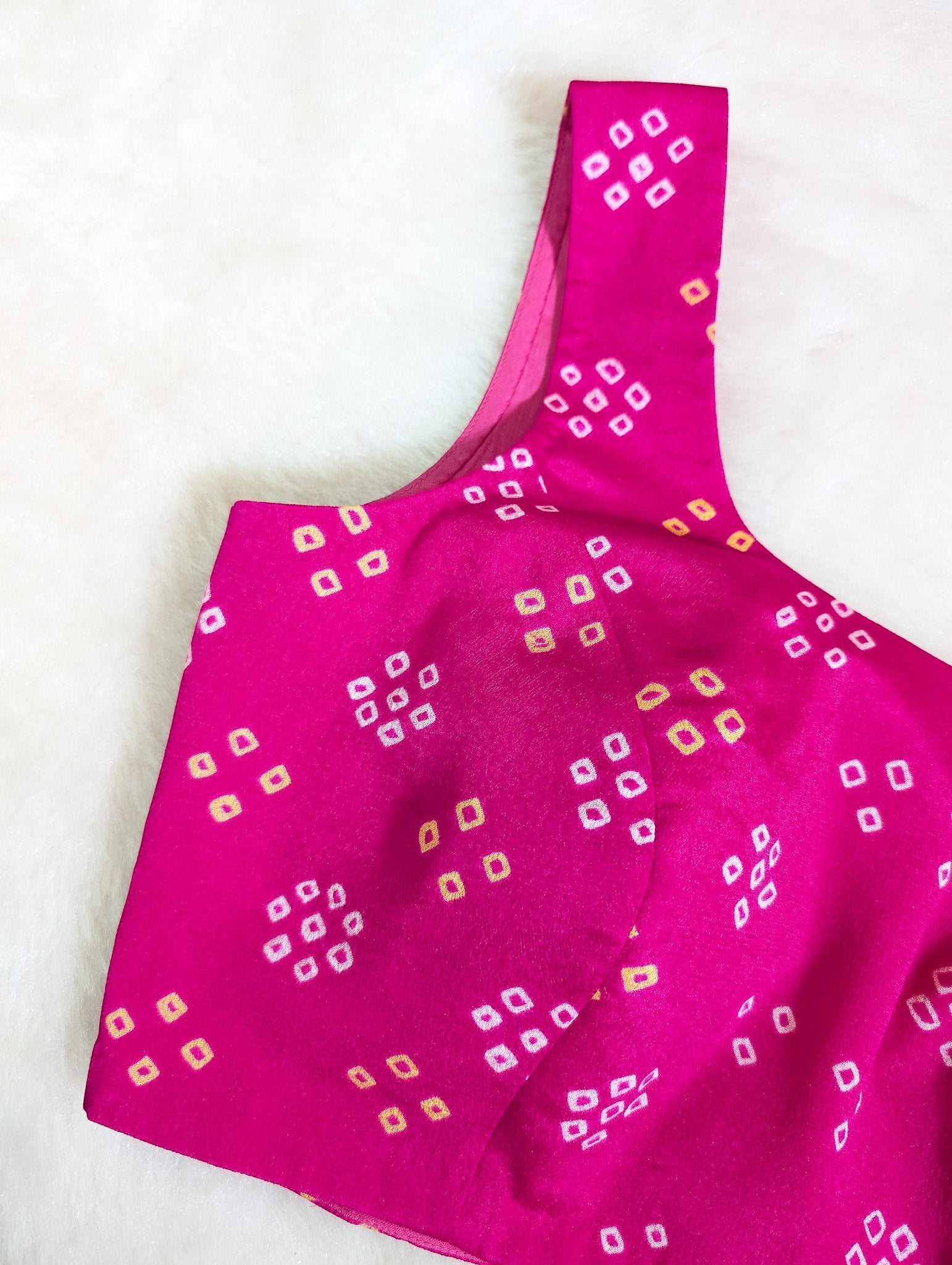 Pink Bandhani Blouse