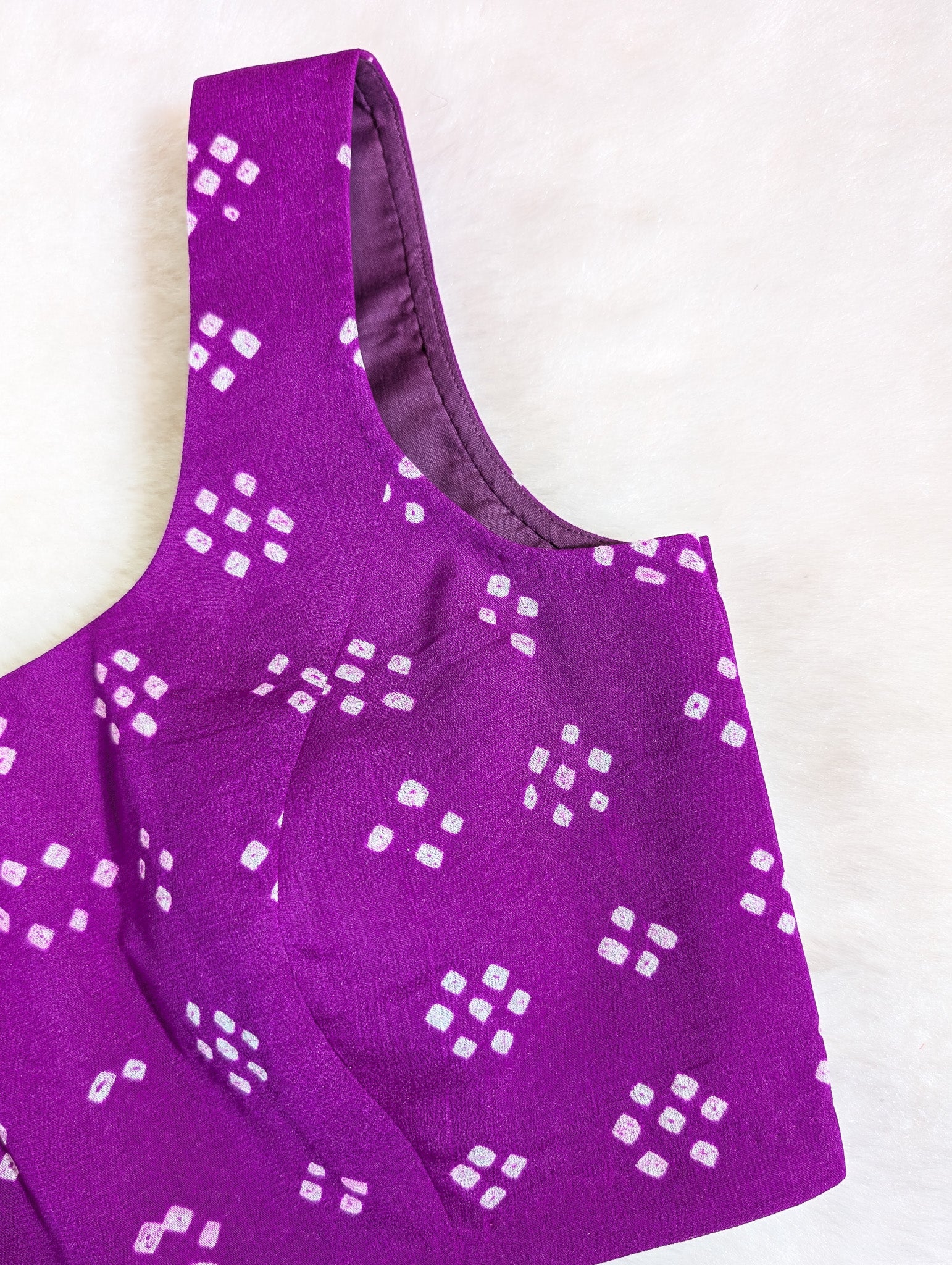Purple Bandhani Blouse
