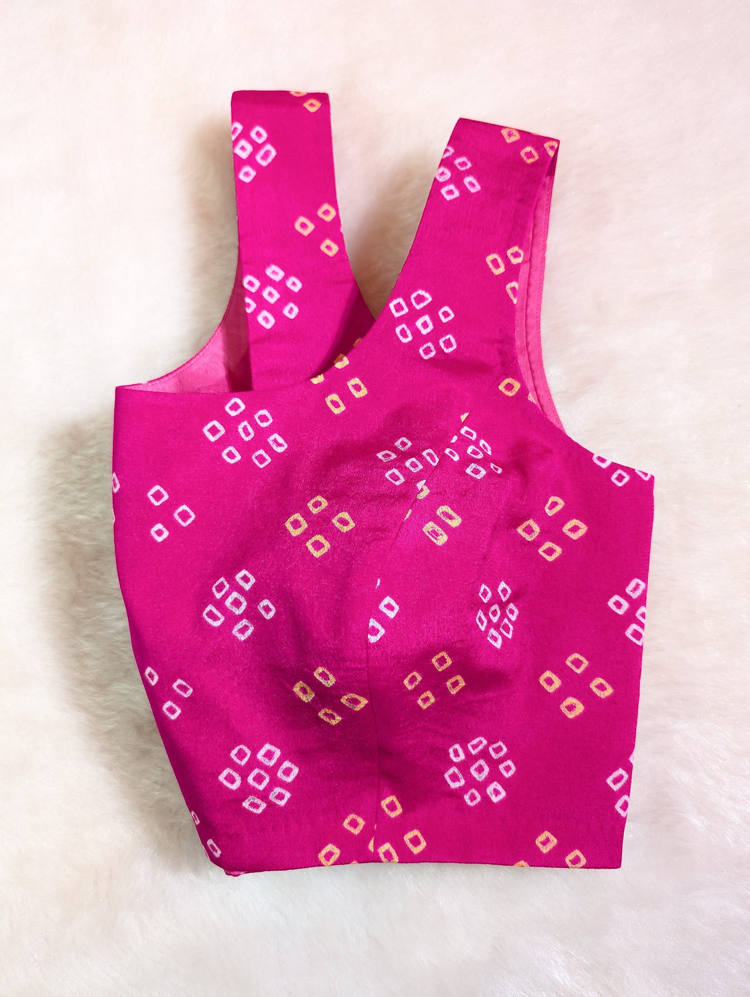 Pink Bandhani Blouse