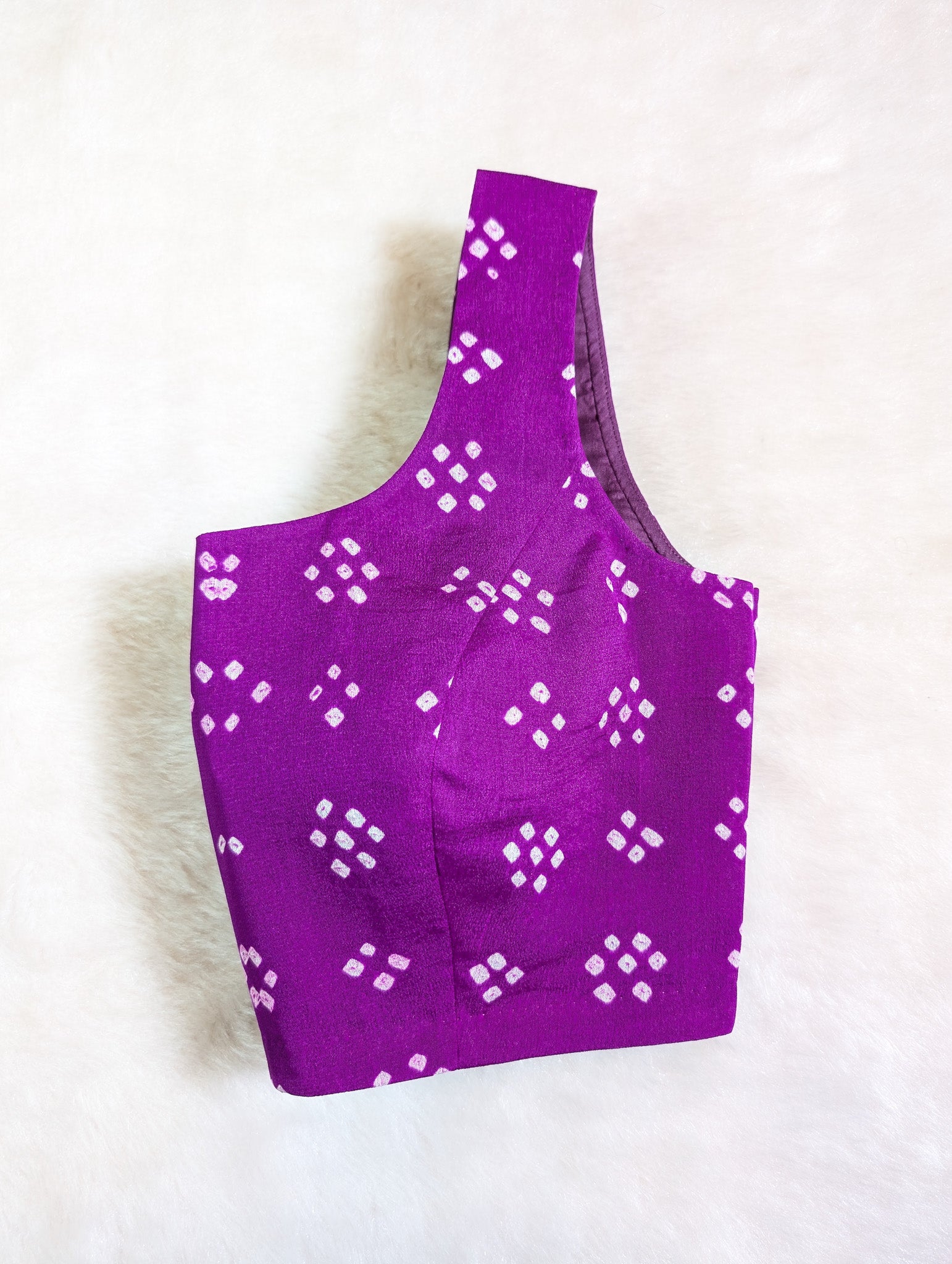 Purple Bandhani Blouse