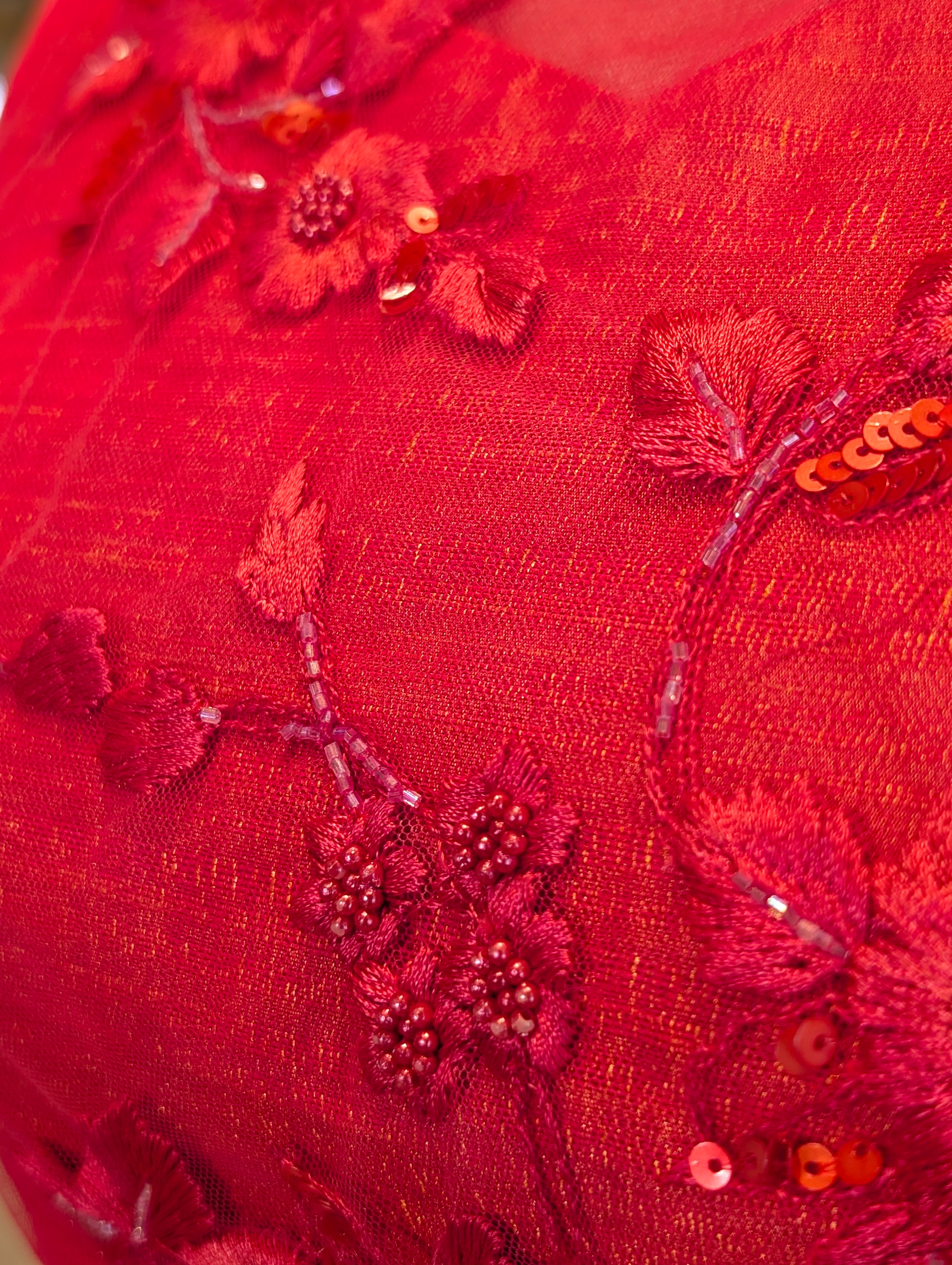 Vibrant Pink &amp; White Floral Lehenga with Embroidered Blouse