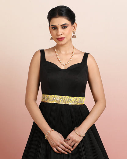 Black &amp; Mustard Anarkali