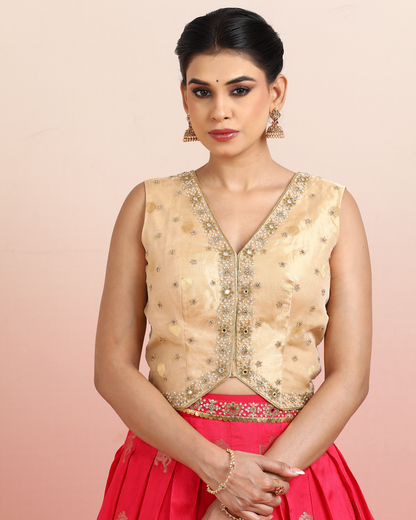 Pink Silk Festive Lehenga