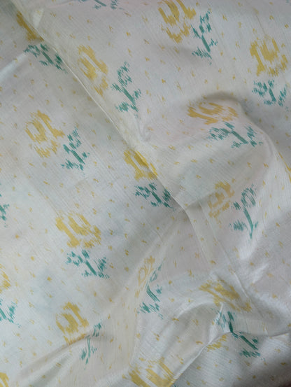 Handloom Patola Pure Silk Saree X Ivory Floral